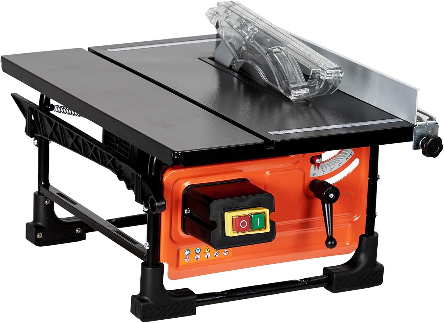 6.7A 10in Table Saw 3576RPM Electric Wood Cutting Machine with 24T Blade & Guard