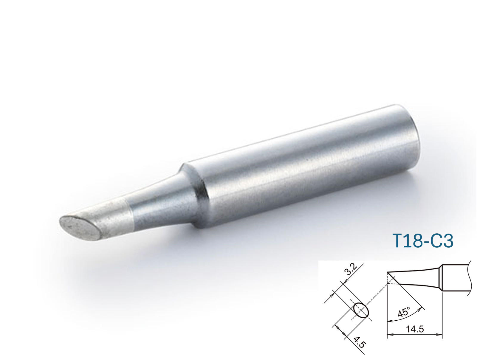 Hakko T18 Series C-Type Soldering Tip for FX-600/FX-8801, Choose from 15 pattern