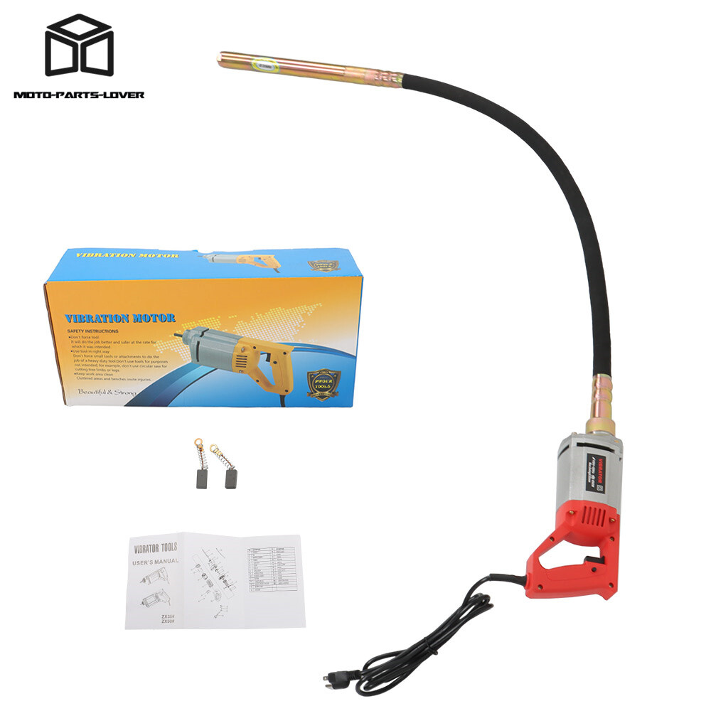5 Feet Long Shaft Hand Held Concrete Vibrabrater Cement Concrete Tool 1300W