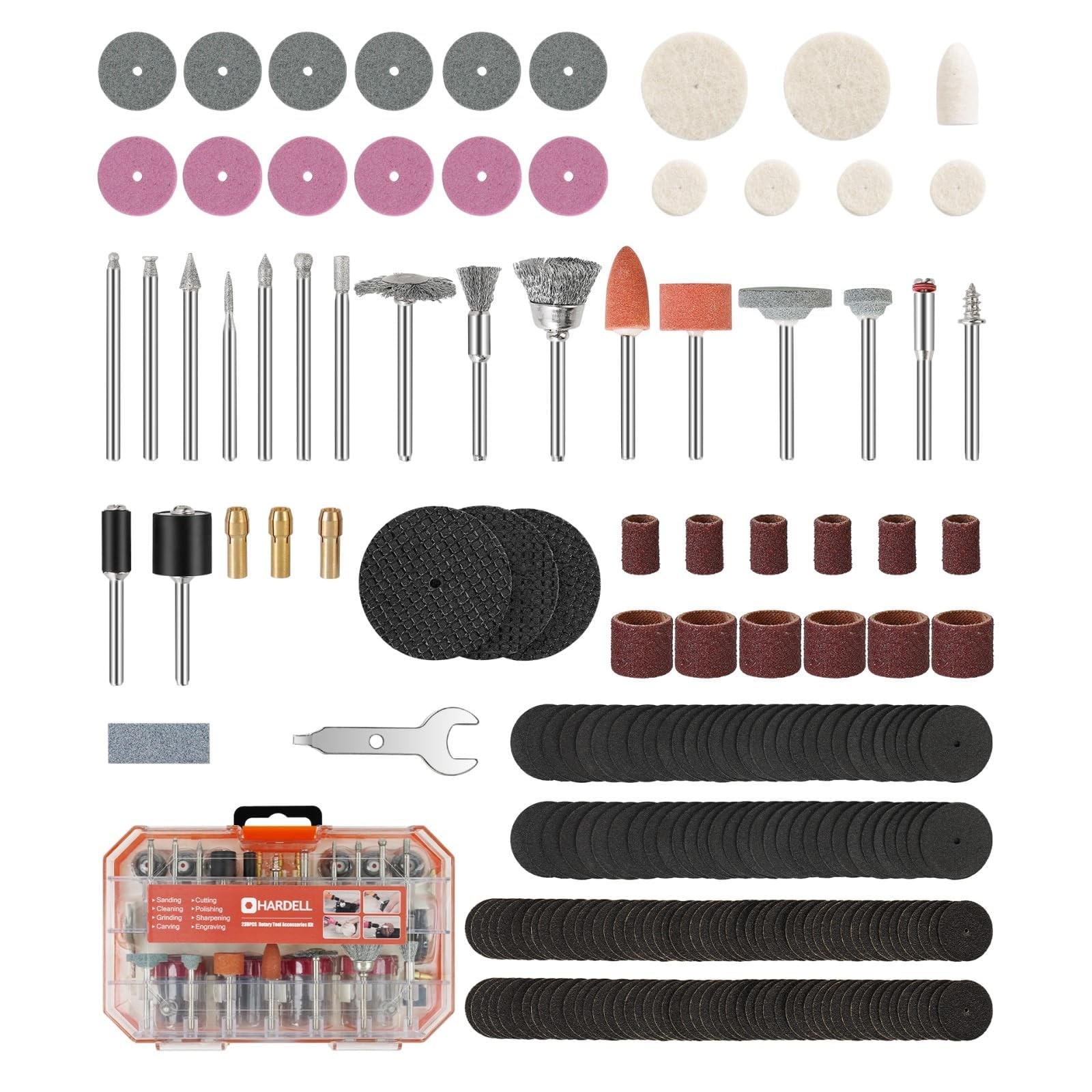 Rotary Tool , 227pcs Power Rotary Tool Kit, 1/8&Prime;(3.2mm) Diameter Shanks, Univ…