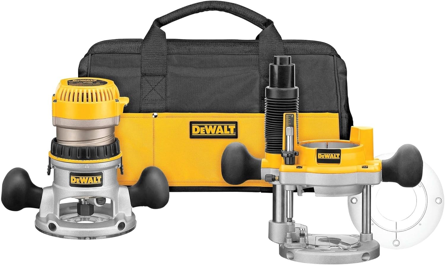 Router Kit Plunge Fixed Base 12A 24000 RPM Soft Start