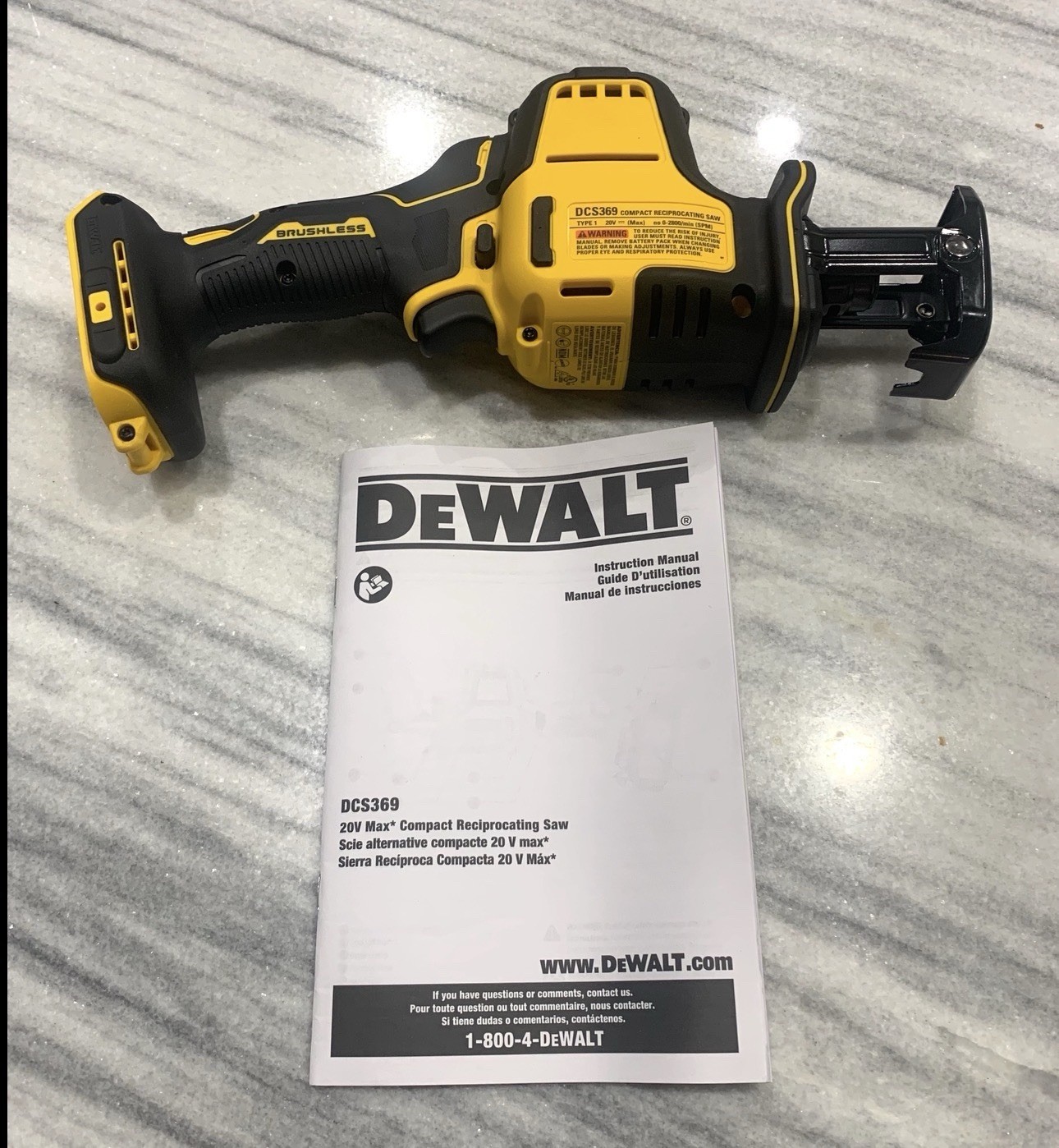 Dewalt DCS369B 20V MAX Compact Cordless Reciprocating Saw Atomic Kit (2)4.0ah