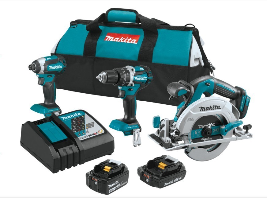 Makita XT333X1 18V LXT® Brushless 3-Pc. Combo Kit