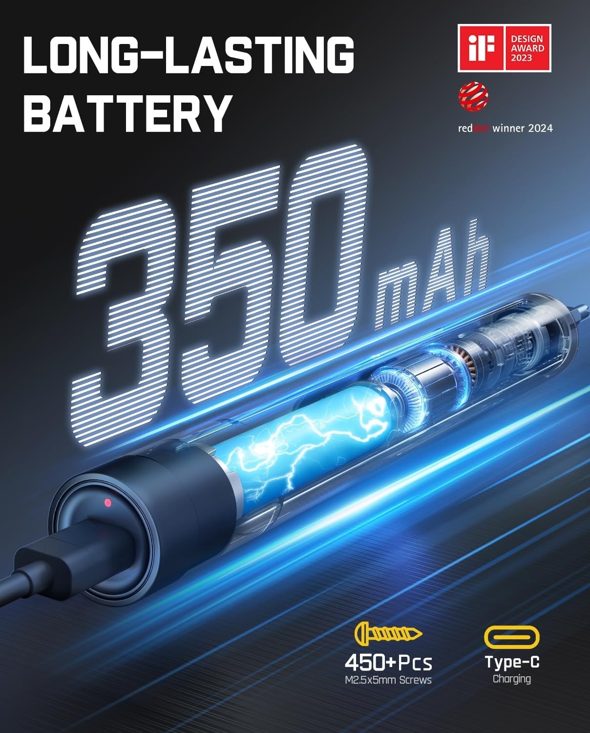 Fanttik E1 Max Precision Electric Screwdriver 50 Bits Repair Kit