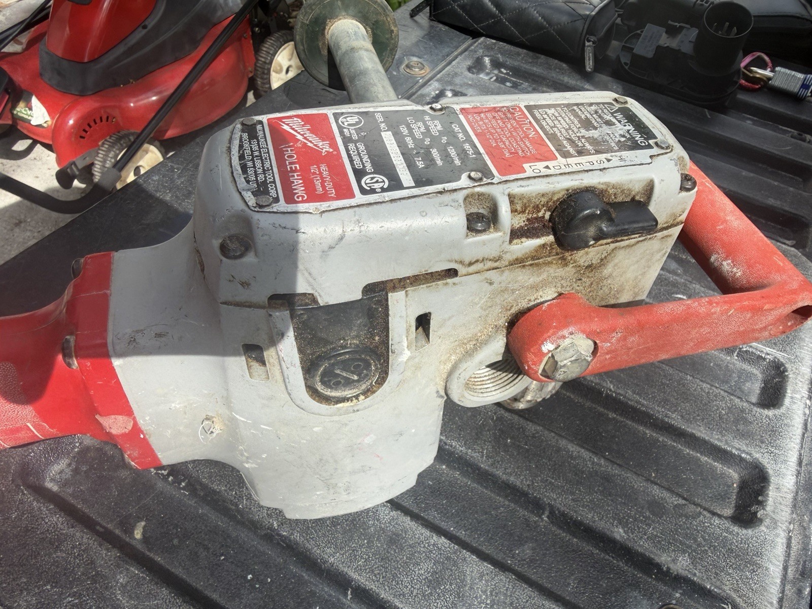 Milwaukee Corded Hole Hawg 1675-1 Right Angle Drill 1.5&Prime; High Low Speed