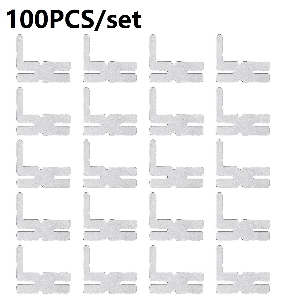 100x Battery Pack Welding Nickel Sheet Nickel Plated Steel For Spot Welder Parts