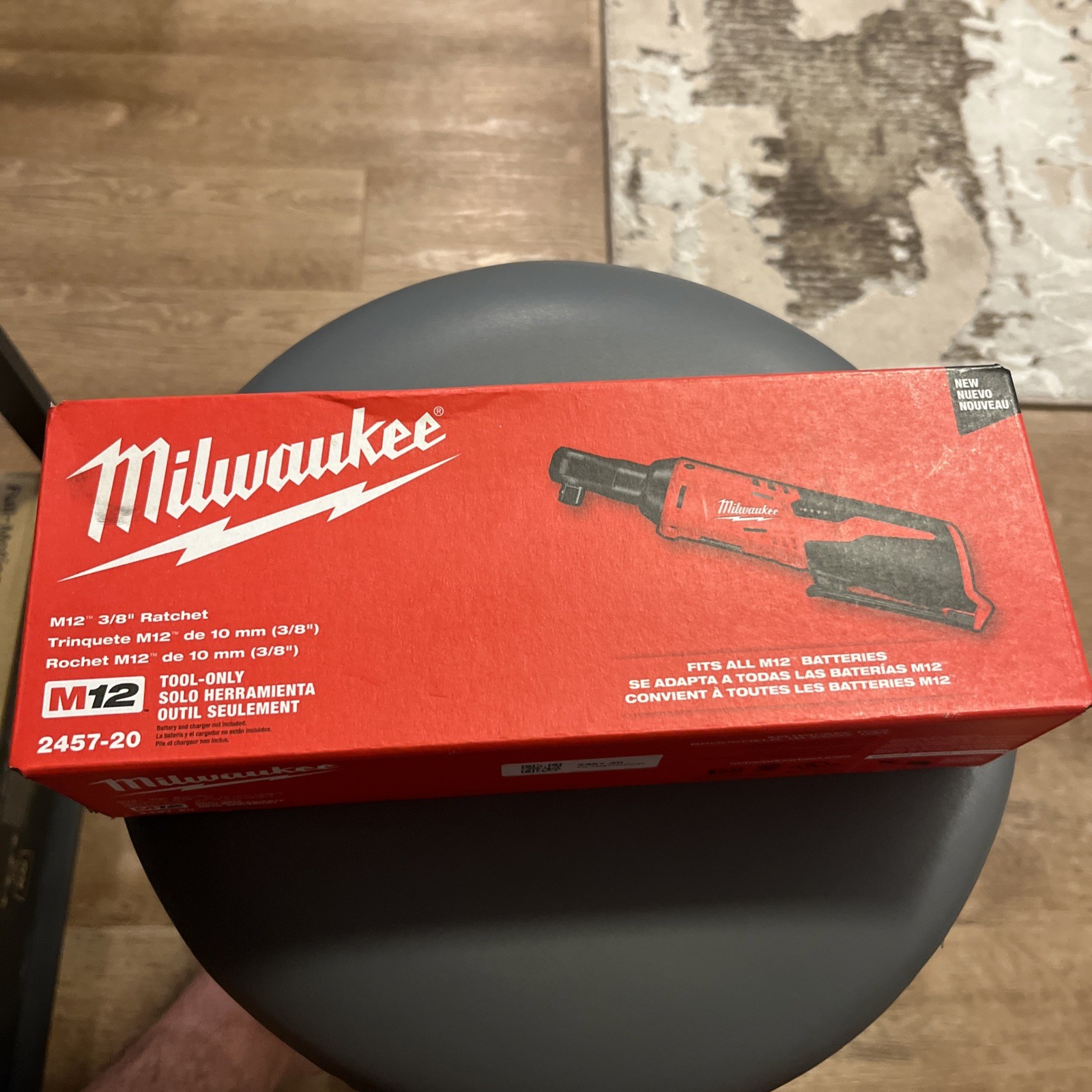 Milwaukee M12 2457-20 Cordless 3/8&Prime; Ratchet 12V Tool Only BRAND NEW SEALED