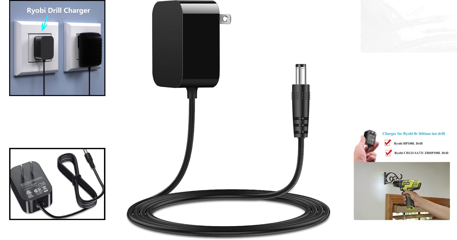 Enhance Your Ryobi Tool with This 8V Charger – Short Circuit Protection Included