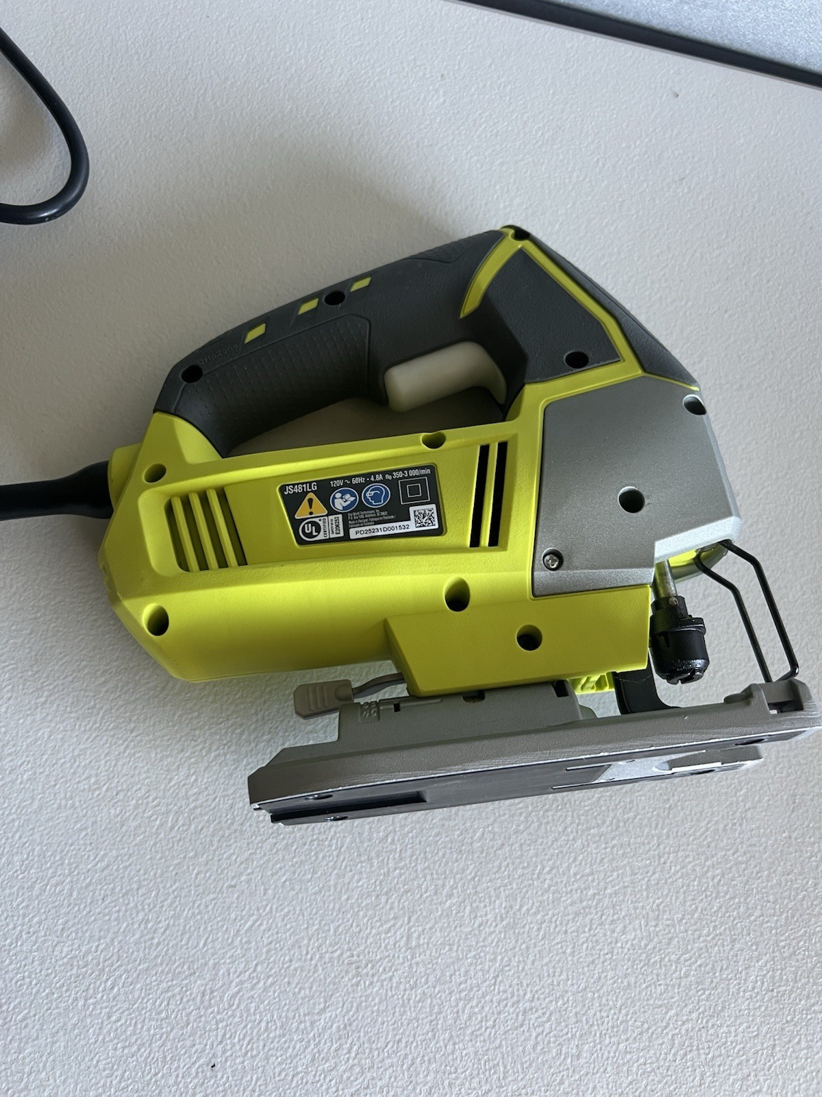 Ryobi JS481LG Corded Orbital Jig Saw . PRE-OWNED