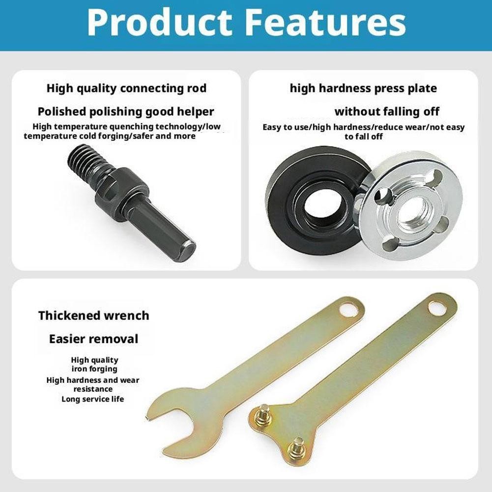 Secondaryany Conversion Angle Grinding Adapter Connecting Rod Kit Electric Drill