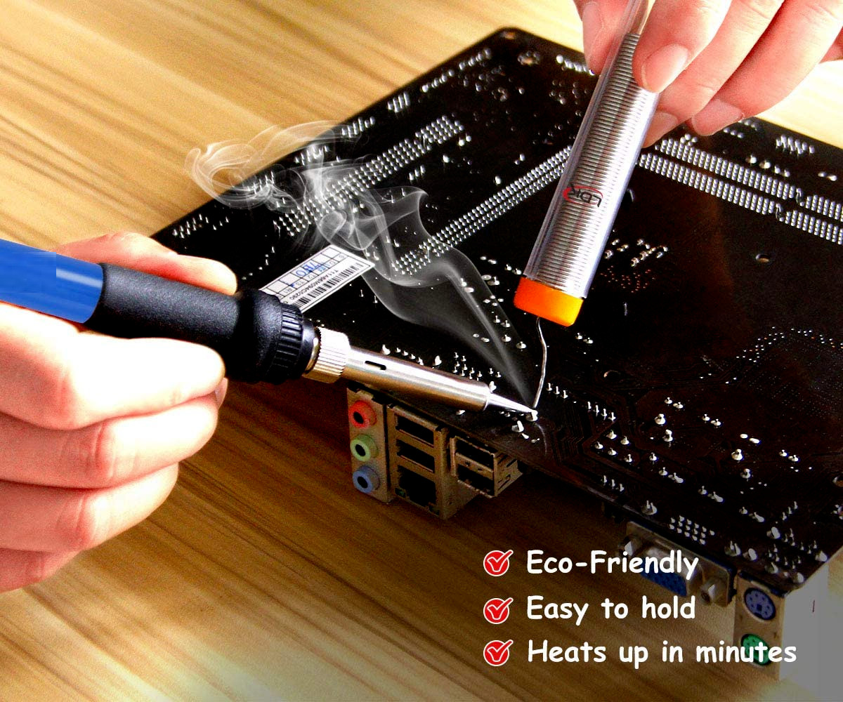 60W Soldering Iron Electric Gun Adjustable Temperature 200-450℃ Welding Solder