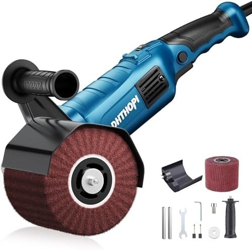 LDHTHOPI 1800w Burnishing Polishing Machine with 2 Abrasive Brushes 180+240 Grit