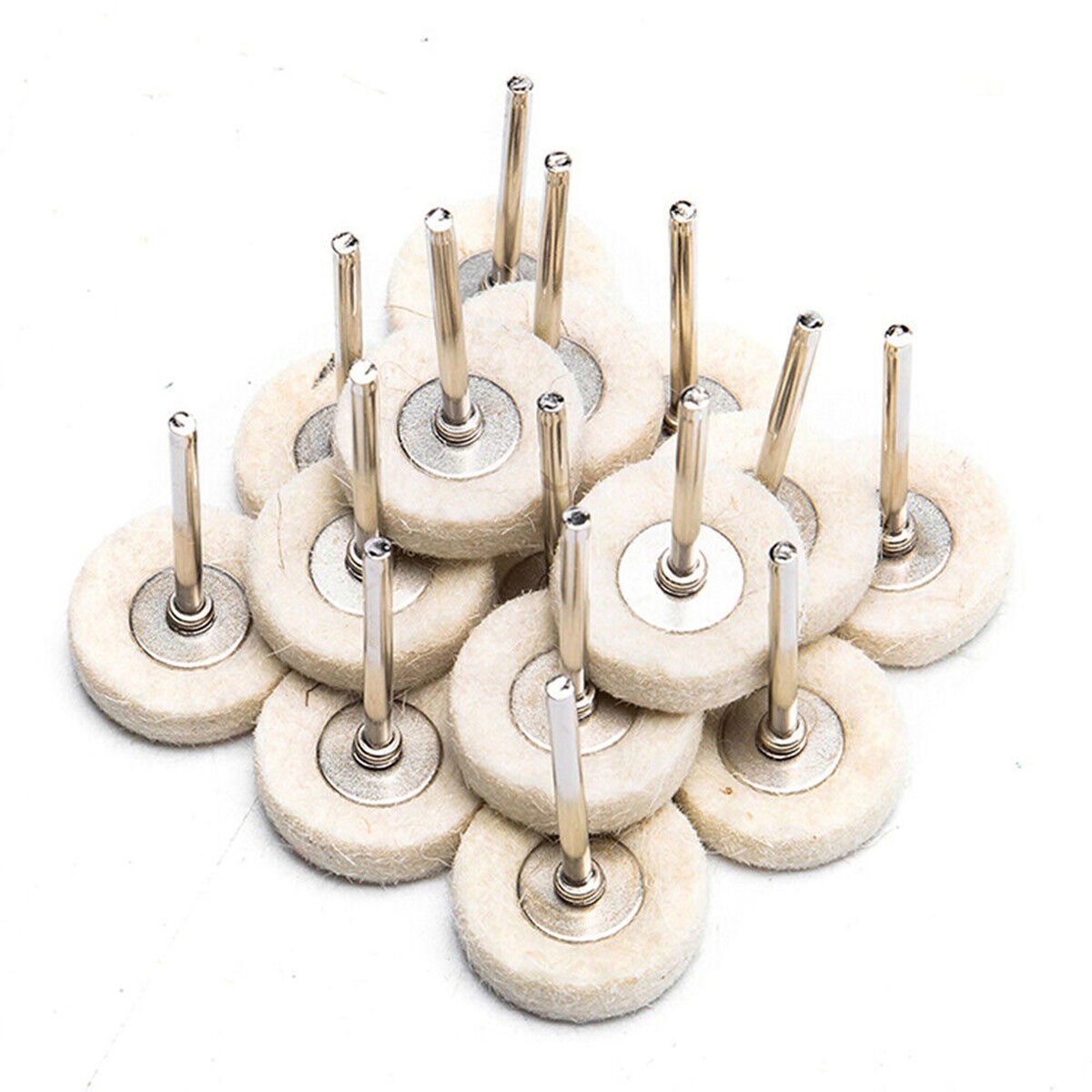 1-100 Polishing Buffing Wheel Adjustable Wool Felt Shank Grinder Pad Rotary Tool