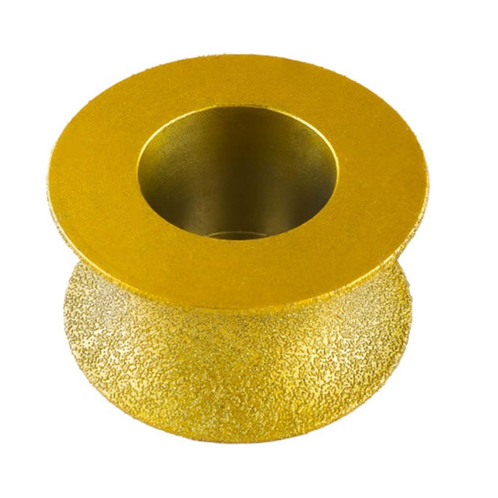 Bullnose Edge Grinding Disc 74 x 20mm Dry Vacuum Brazed for Stone and Concrete