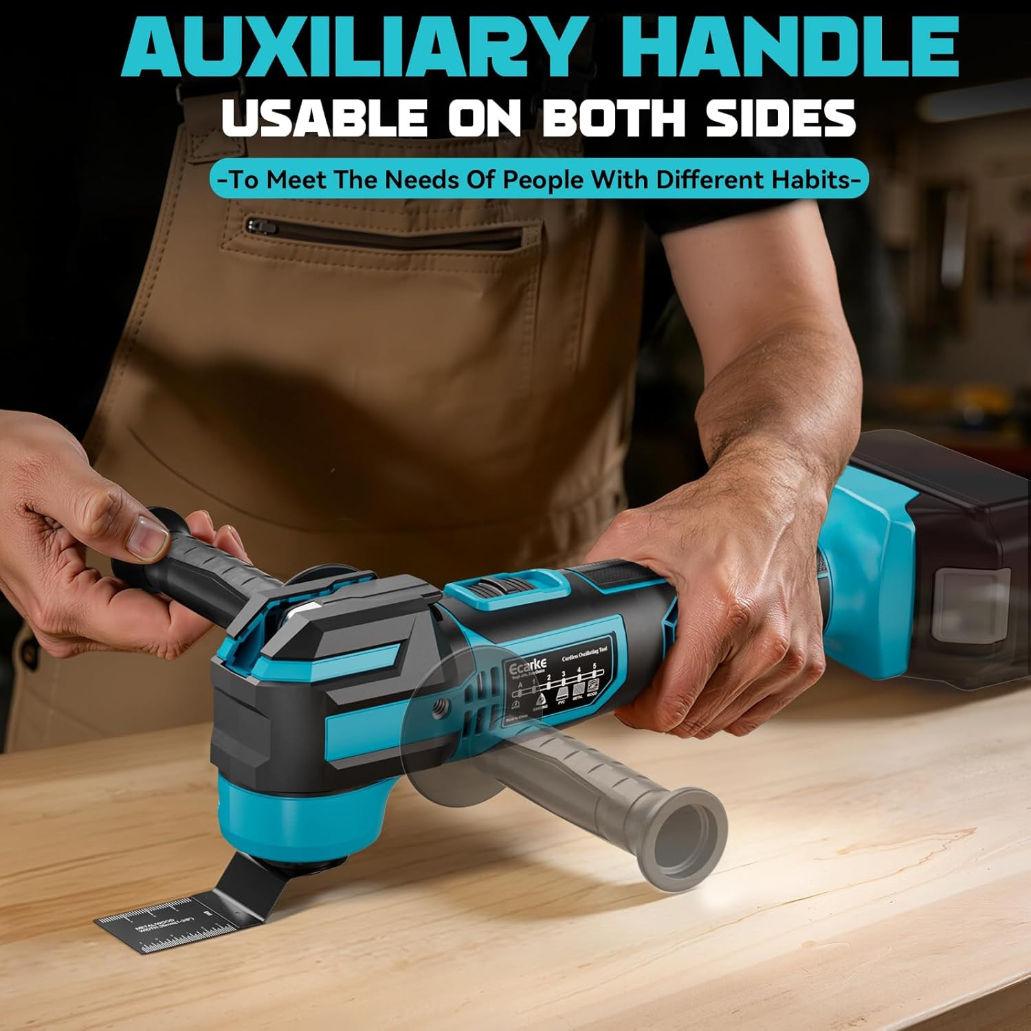 Cordless Oscillating Power Tools Compatible with Makita Battery,21000 OPM Brushl