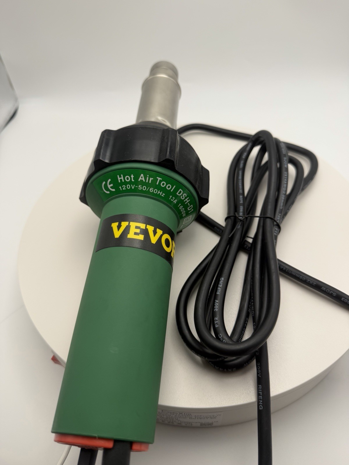 VEVOR DSH-D1 Hot Air Heat Gun 1600W 120V Corded Electric, Green