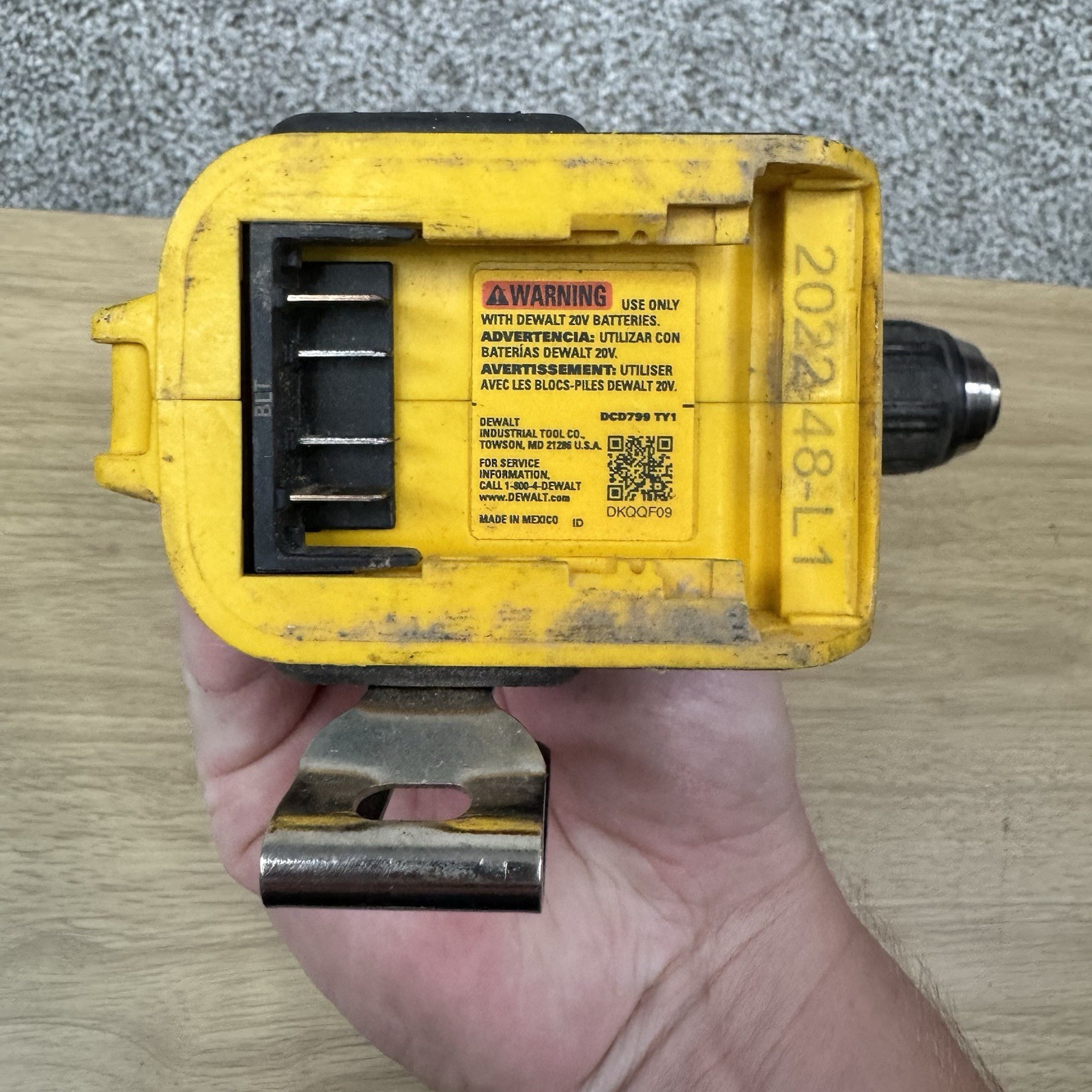 DEWALT DCD799TY1 20V MAX Atomic Brushless 1/2 in Hammer Drill Driver Tool Only