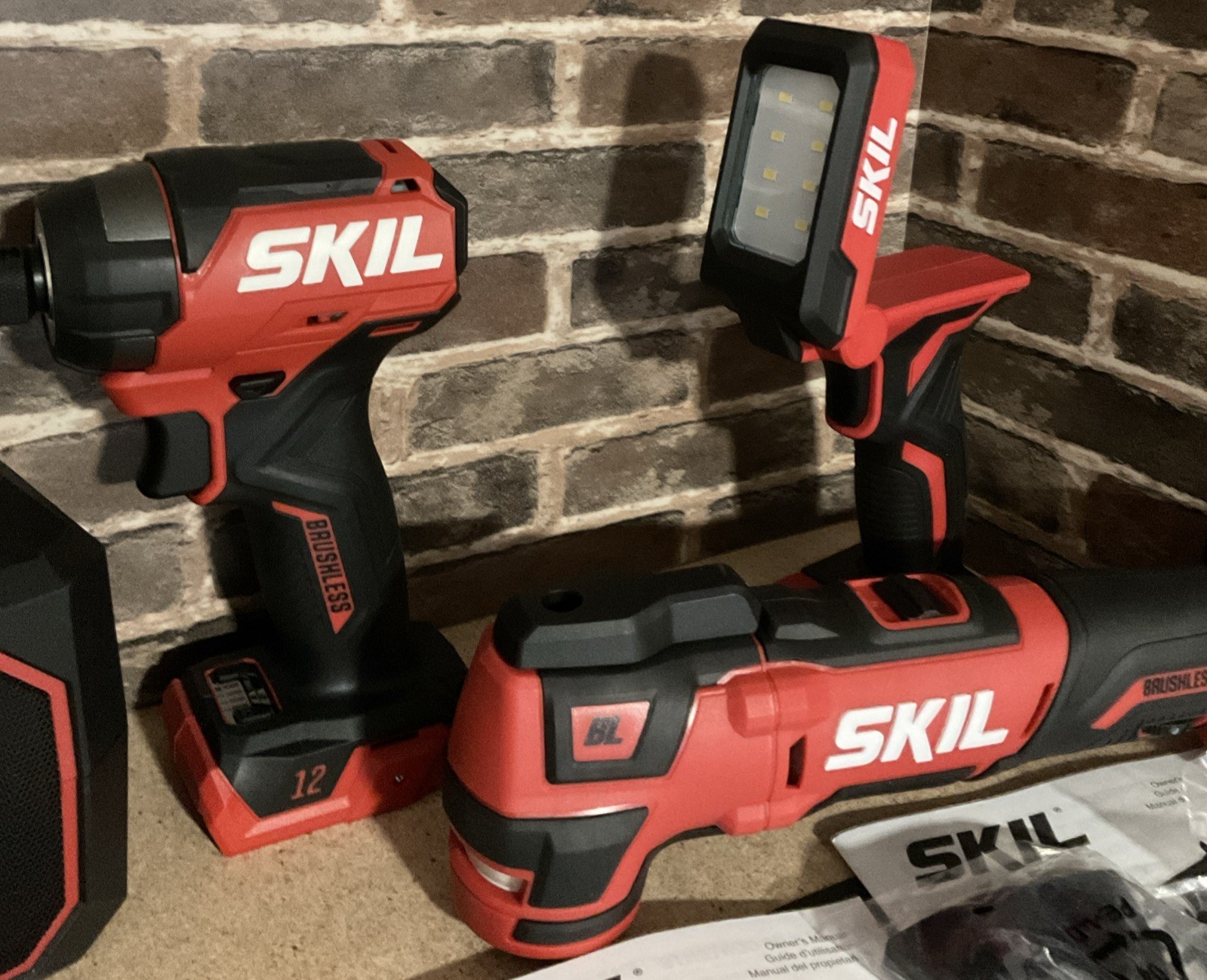 SKIL PWRCORE 12V Brushless 4 Tool COMPACT Combo Kit BARE TOOLS ONLY NO BATTERY