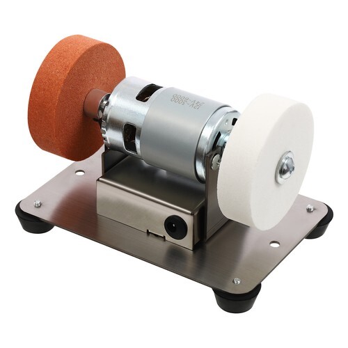 96W Electric Benchtop Grind Sander Adjustable Variable Speed Grinding Machine
