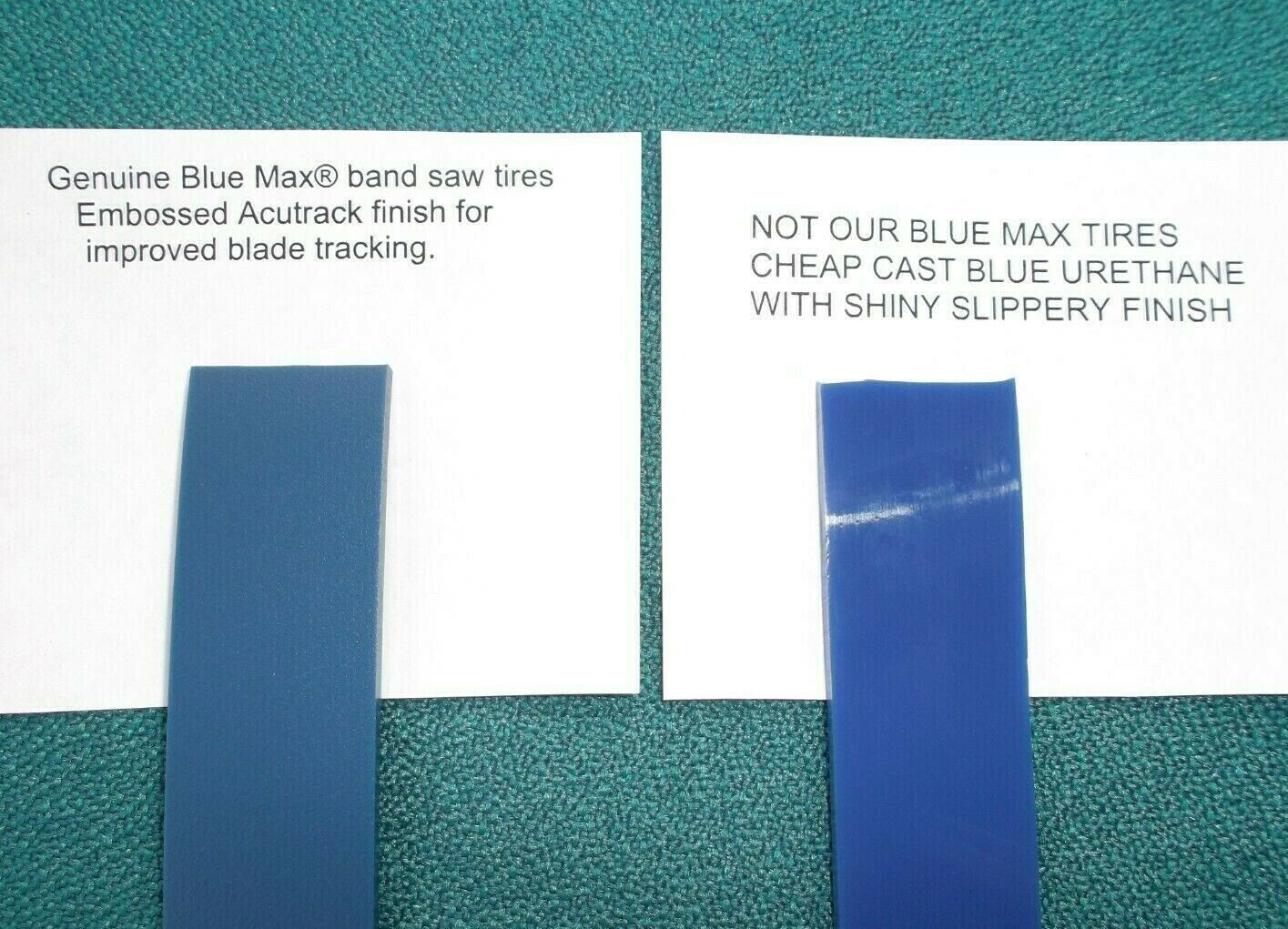 15&Prime; X 3/4&Prime; BLUE MAX ULTRA DUTY URETHANE BAND SAW TIRE SET .125 THICK