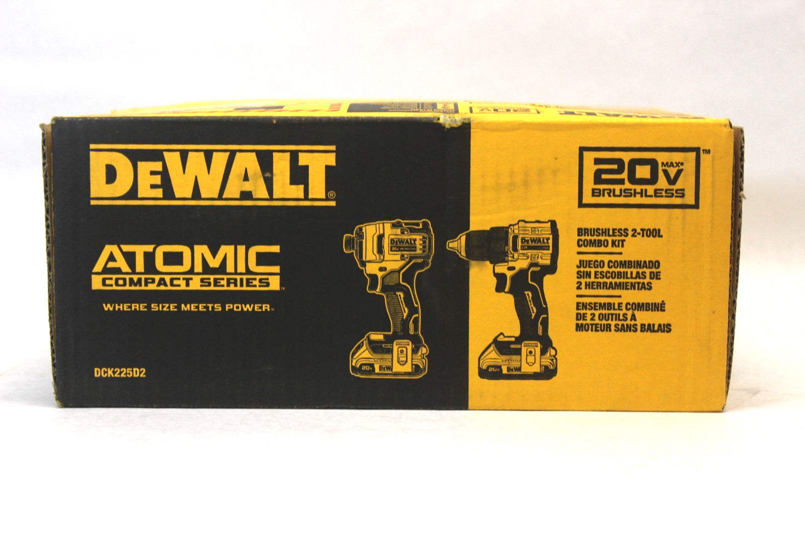 NIB DeWalt DCK225D2 ATOMIC 20V MAX Brushless 2 Tool Combo Kit
