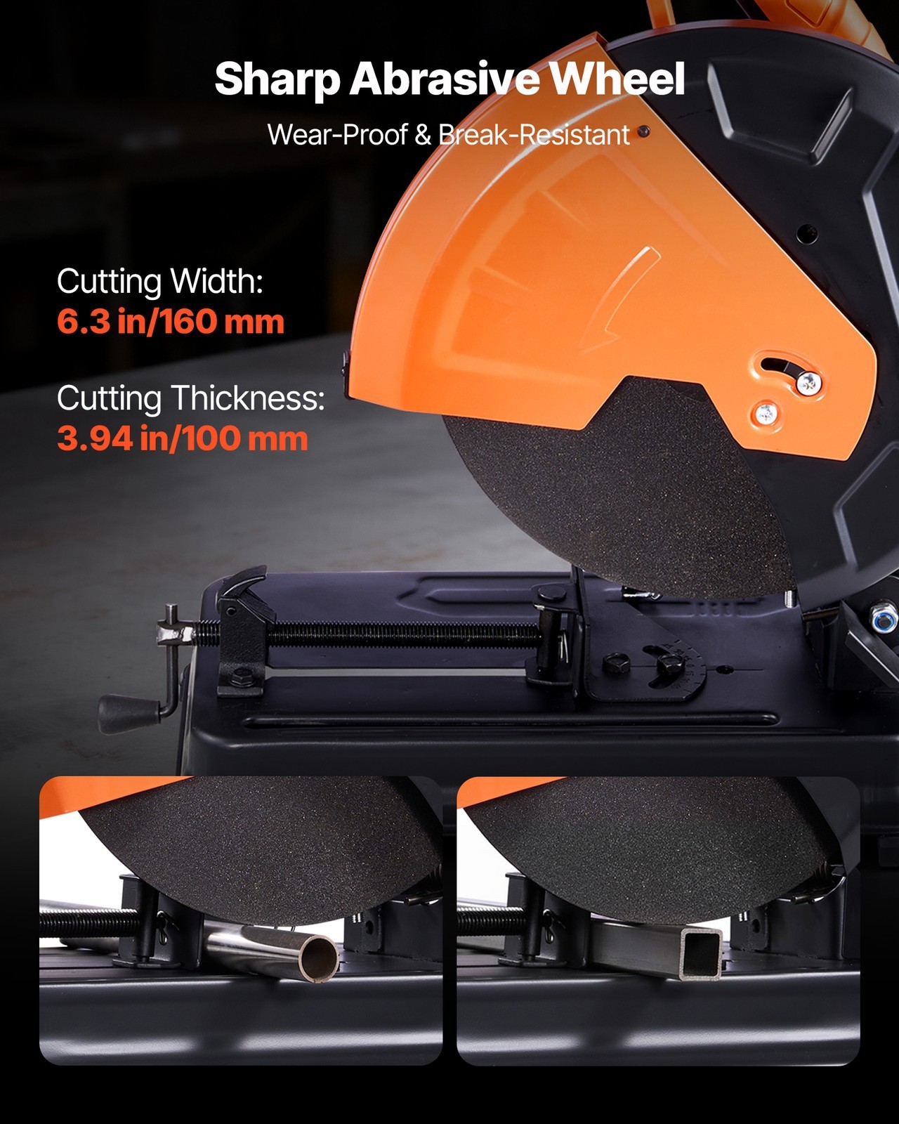 Chop Saw Metal Cutting Chop Saw 14-inch Abrasive Wheel 3500 r/min Speed