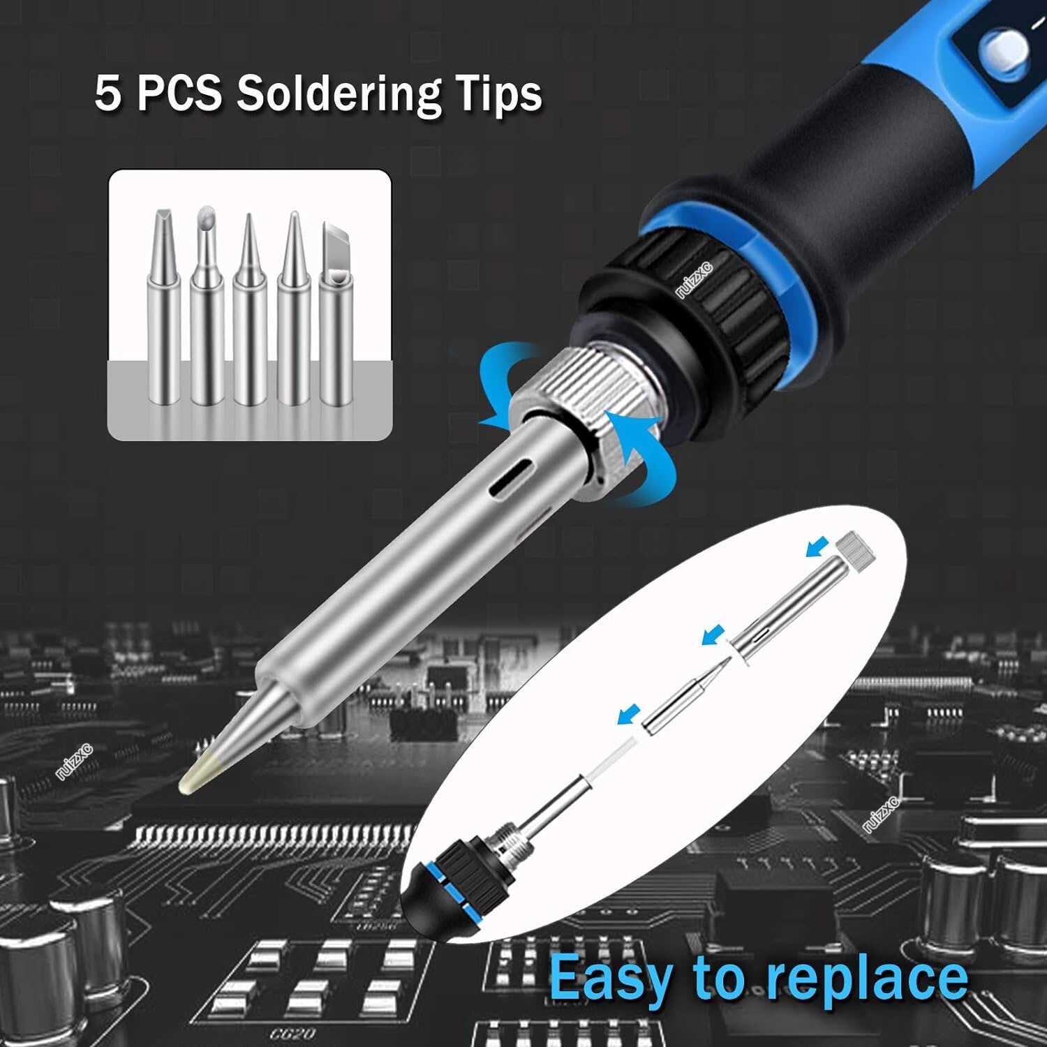 100 Watts Plastic Welding Kit With Welder, Rods, Reinforcing Mesh Soldering Iron