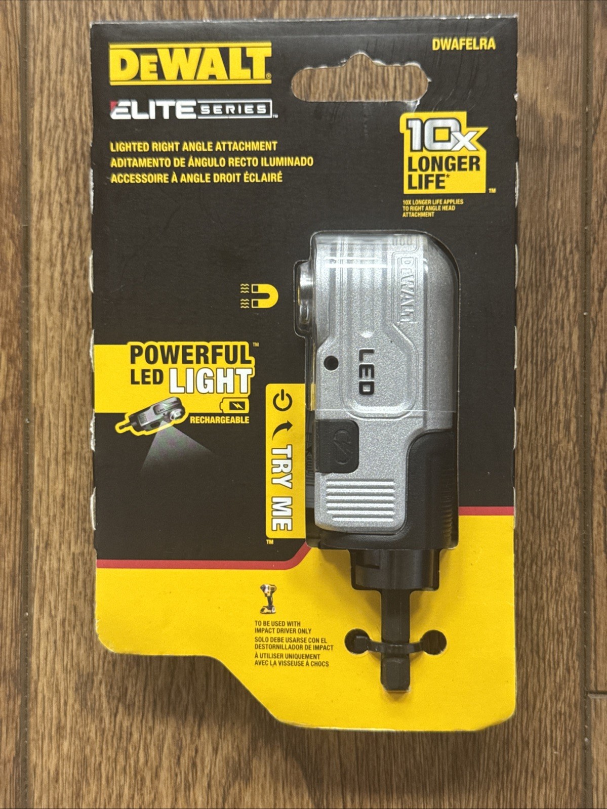 Brand new Dewalt Lighted Right Angle Attachment Elite Series Sealed