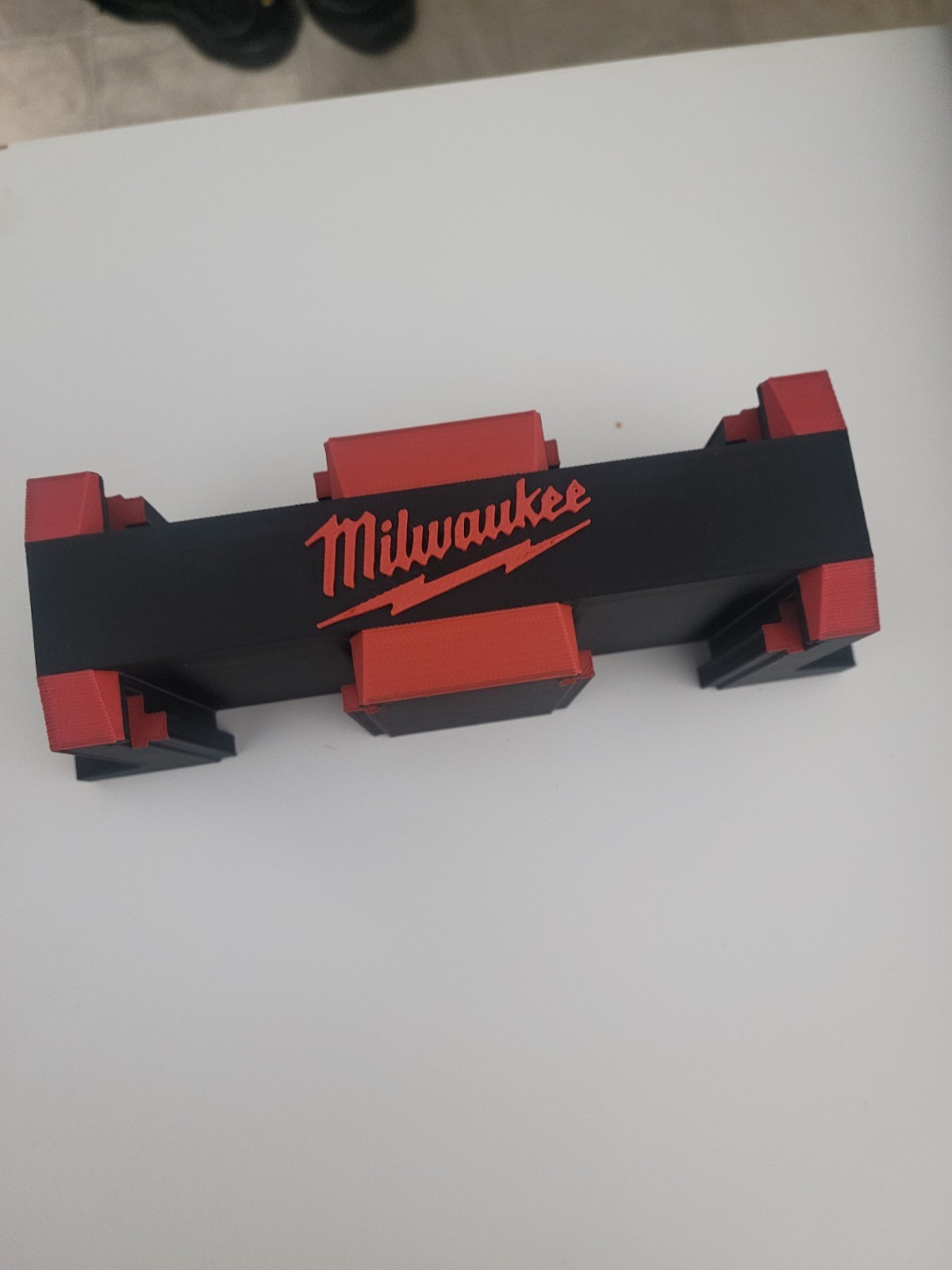 Milwaukee Lithium-Ion Battery Holder Mount Black/Red Battery Included