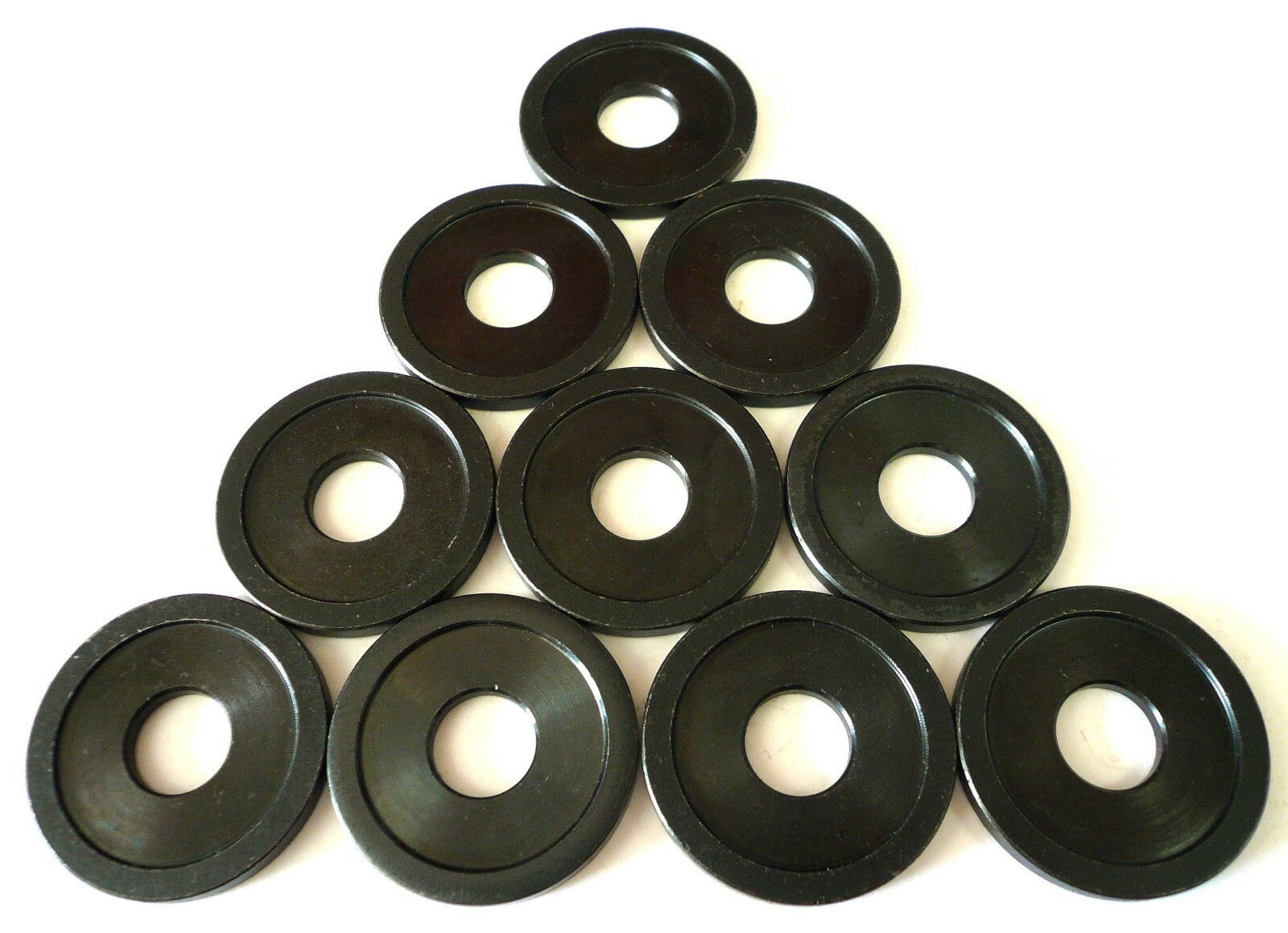 10 Industrial Machined Flange Arbor Washers 1/2&Prime; ID x 1-1/2&Prime; OD x 5/32 Thick New