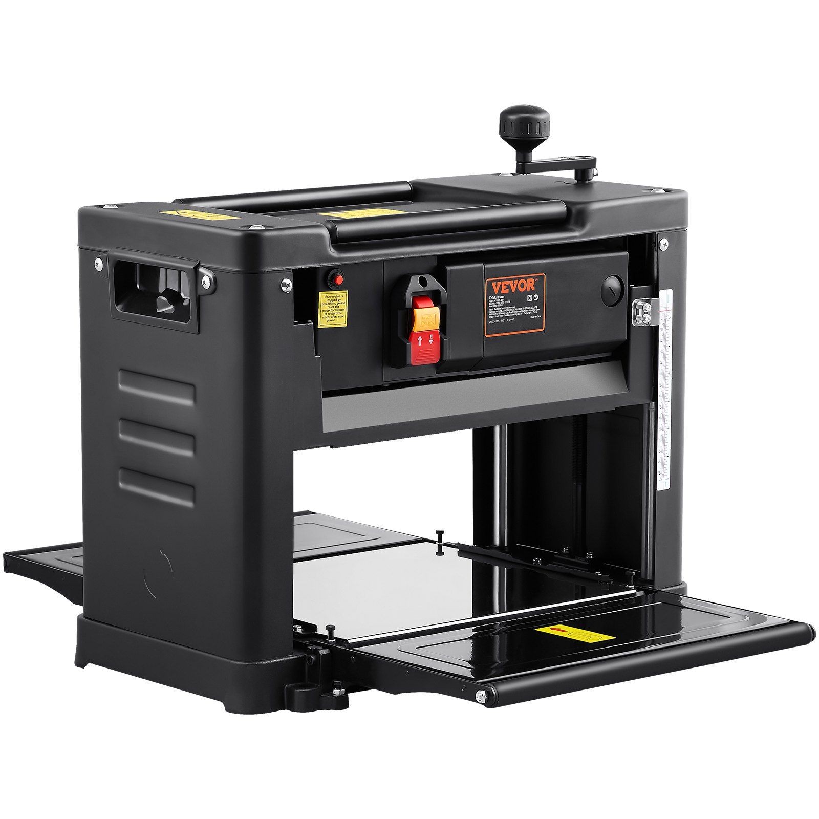 13&Prime; Single-Speed 15A 1800W Thickness Planer & 12&Prime; Infeed Table, Low Noise