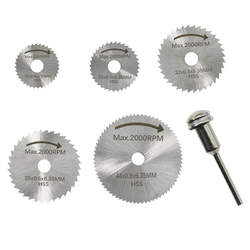 Circular Saw Disc Set for Dremel, Mini Rotary Tool Wood Cutting Blade