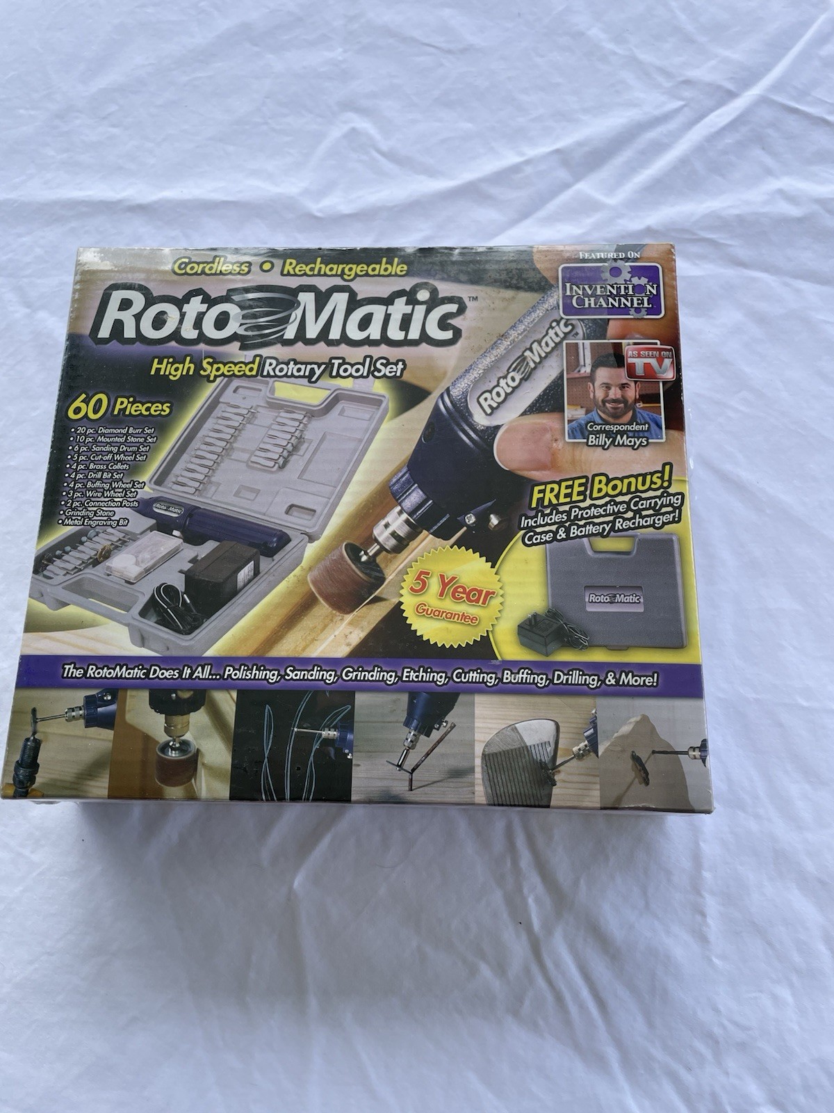 Roto Matic High Speed 60 Piece Rotary Tool Set As Seen on TV-sealed