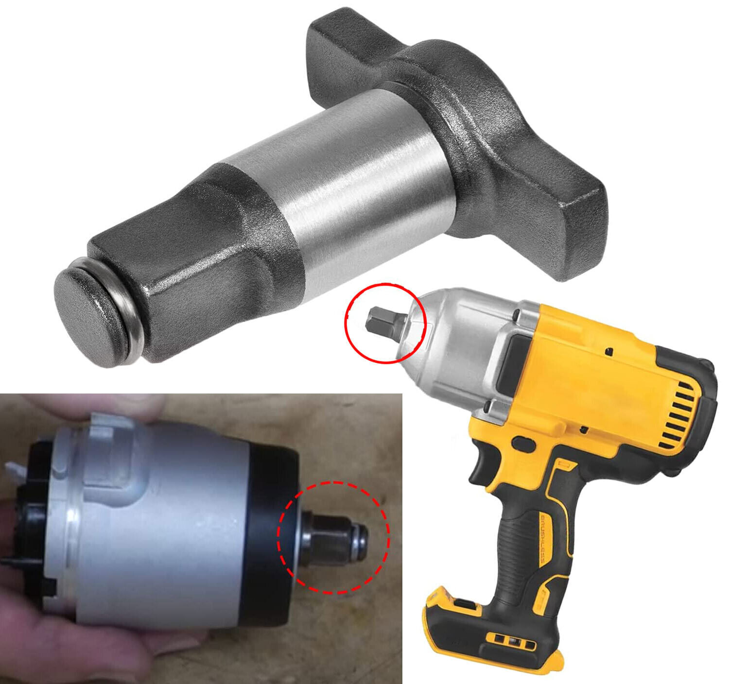 N415875 ANVIL ASSEMBLY 1/2 » FOR IMPACT WRENCH DCF899HB DCF899HP 18V 20V