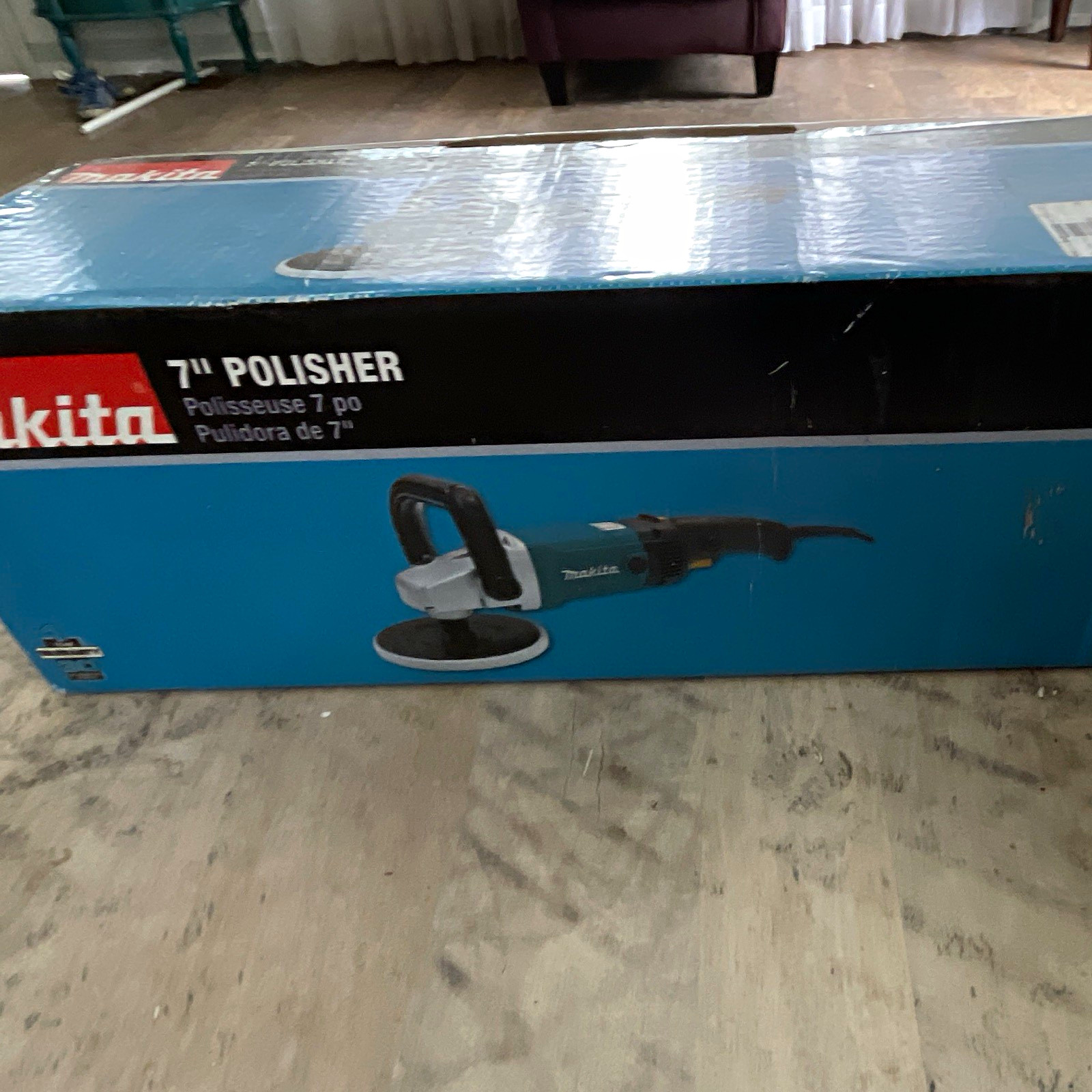 Makita 9227C 7 in Corded Electric Polisher Blue Black Silver MPN 9227C