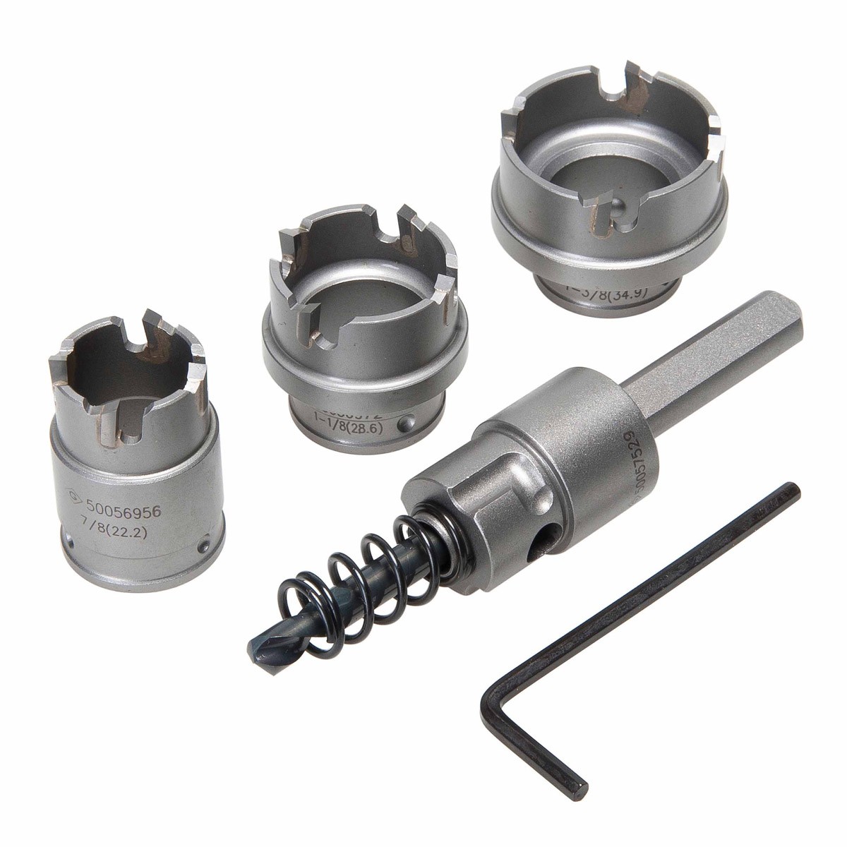 Greenlee 655 Quick Change Stainless Steel Hole Cutter Kit (7/8&Prime;, 1-1/8&Prime;, 1-3/8&Prime;)