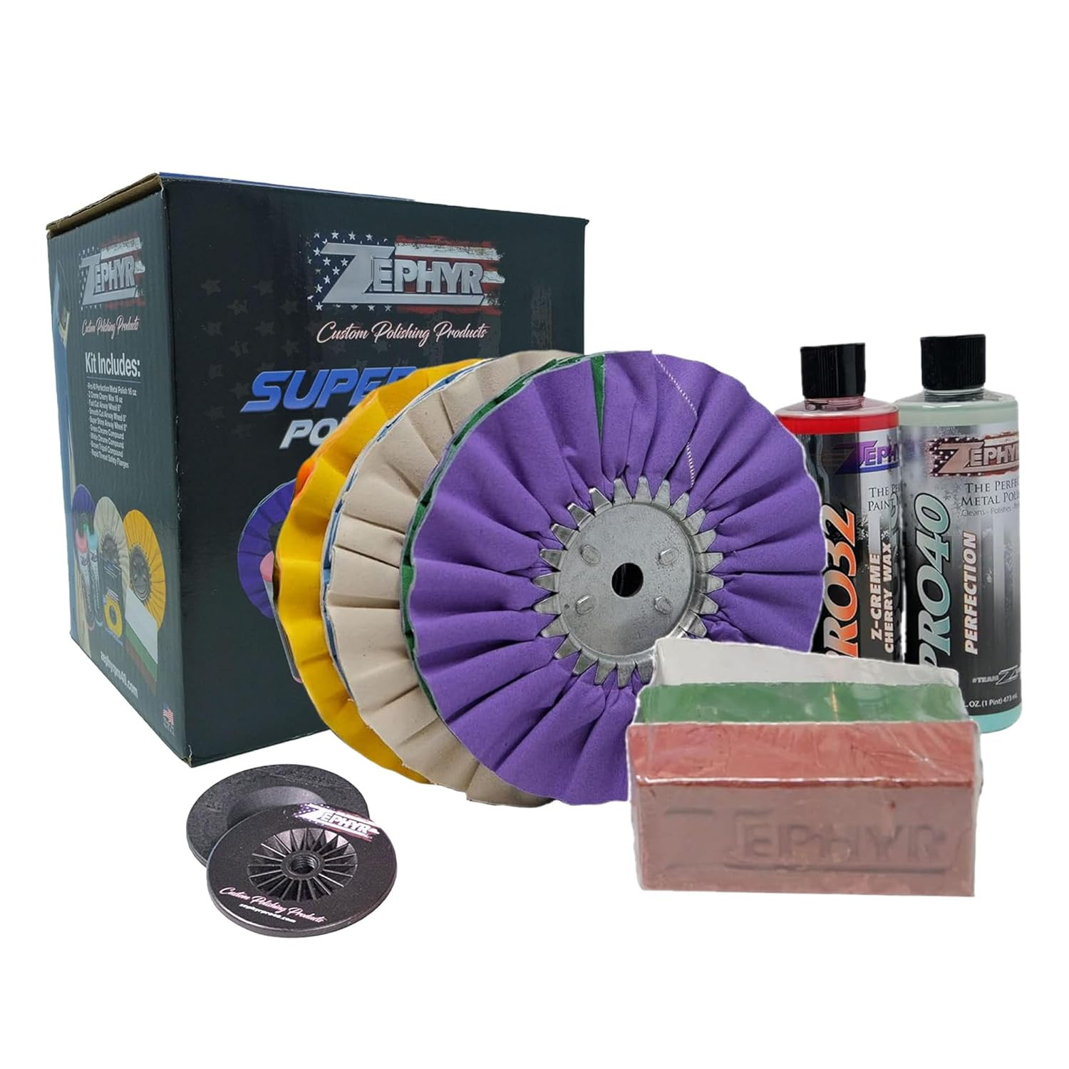 Zephyr – Super Shine Beginner&rsquo;S Aluminum Polishing Kit – Metal Polishing Kit Mad