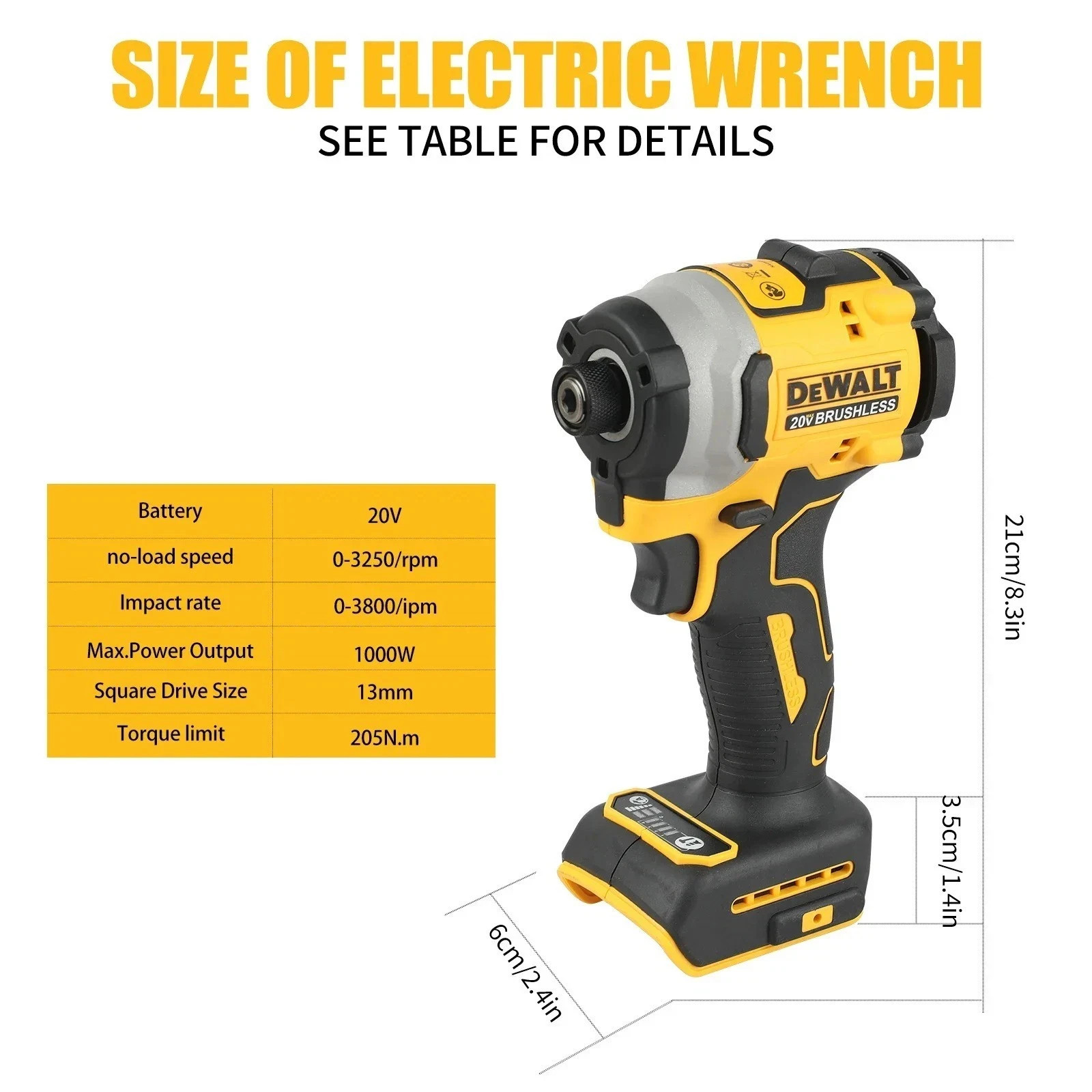 DEWALT DCF850 Impact Driver Electric Driver 20V Brushless Cordless Tool only