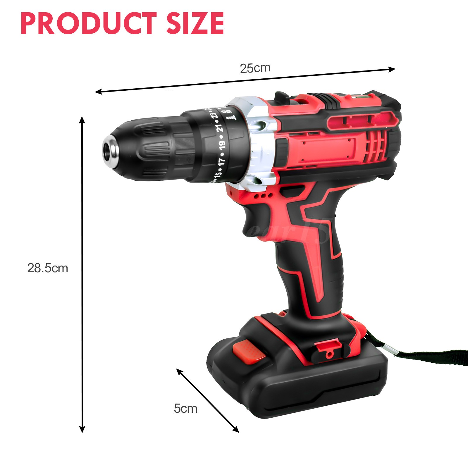 Cordless Impact Driver Brushless Hammer Drill Combo Kit w/2 Batteries & Charger