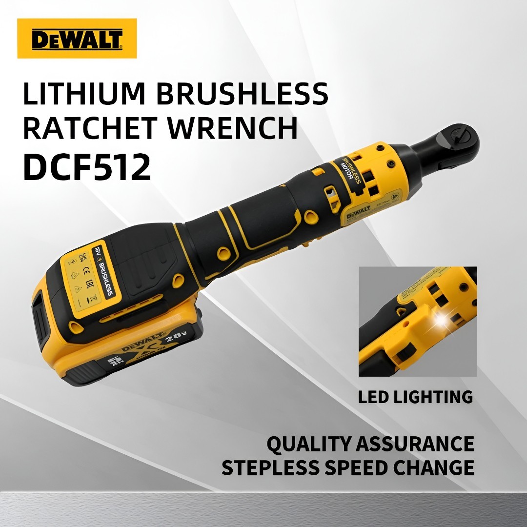 DEWALT DCF512 20V Brushless Cordless Ratchet Wrench LED Tool Bare Unit
