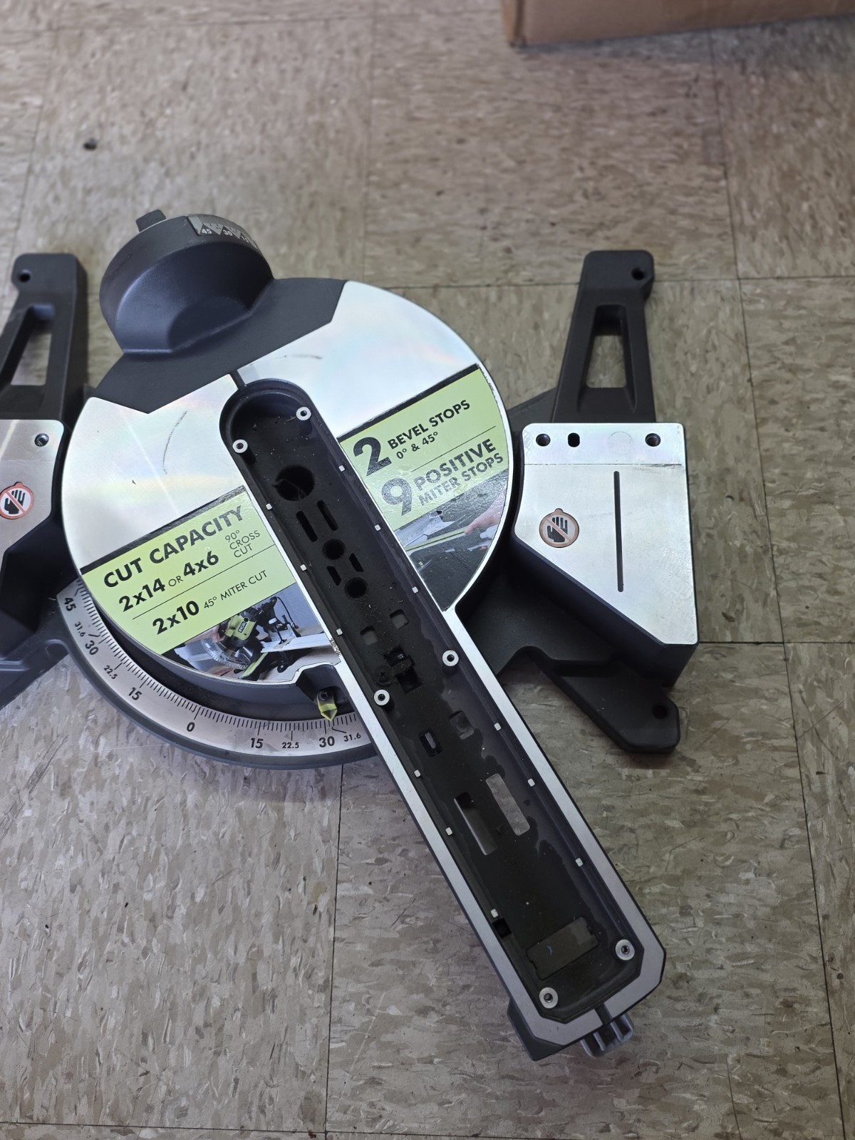 Genuine OEM Base Assy For Ryobi TSS121T 12&Prime; 15 Amp Sliding Miter Saw