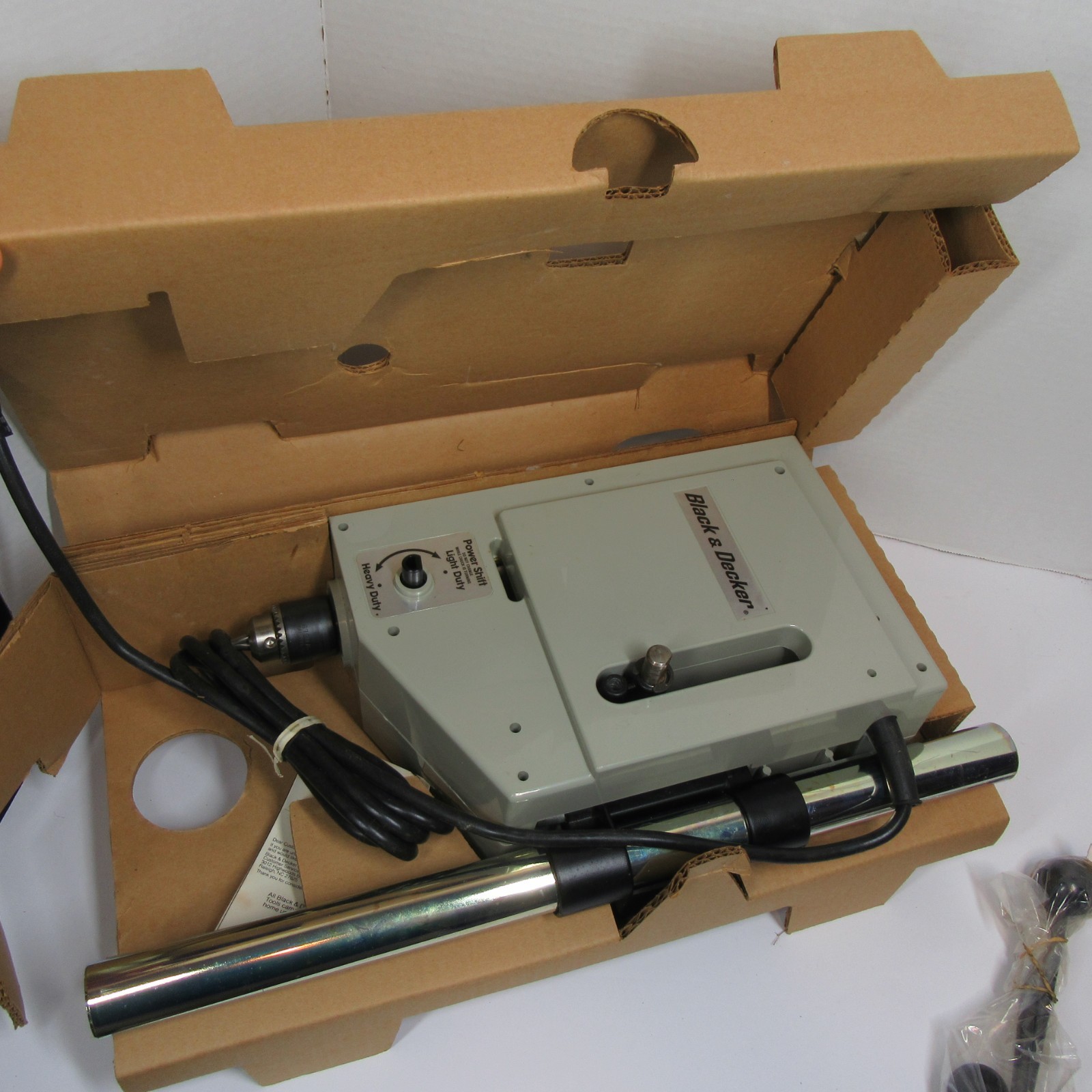 Black and Decker Drill Press 3/8&Prime; Variable Speed Swivel Head Sanding 9414 Box