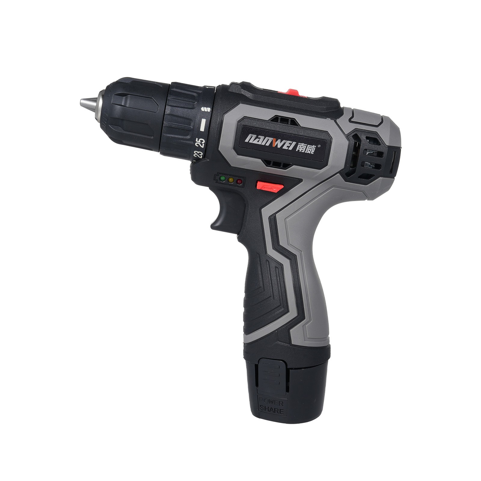 Cordless Drill Set 25+1 Torque 16.8V 2PC Battery US Plug For DIY Woodworking V1