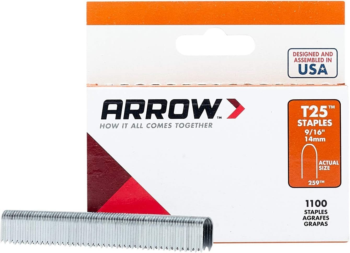 Precision Made Arrow T25 Steel Staples for Safe Low Voltage Installations