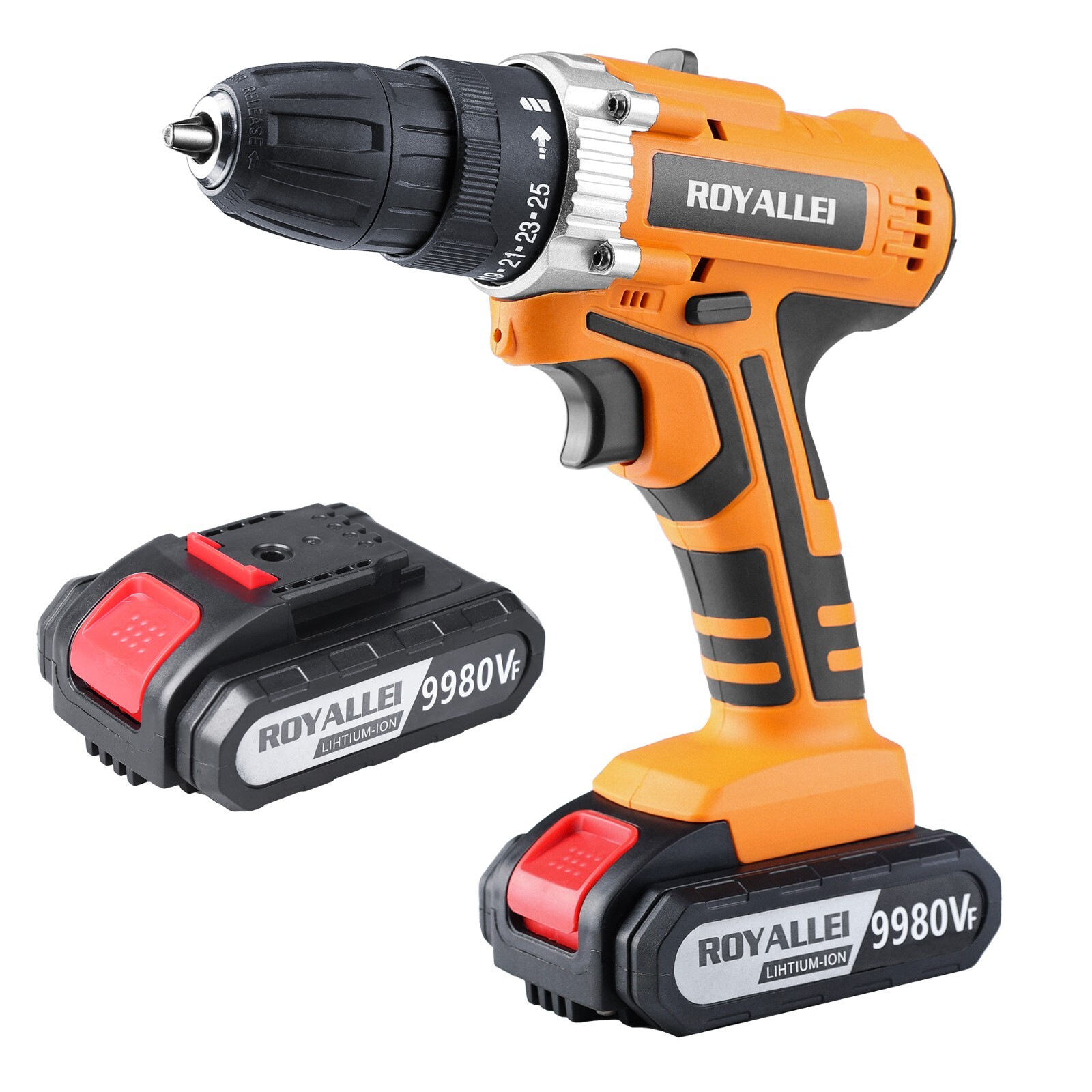 21V Li-Ion Electric Drill Dual Speed Multifunction 2 Speed Electric Li-Ion Drill