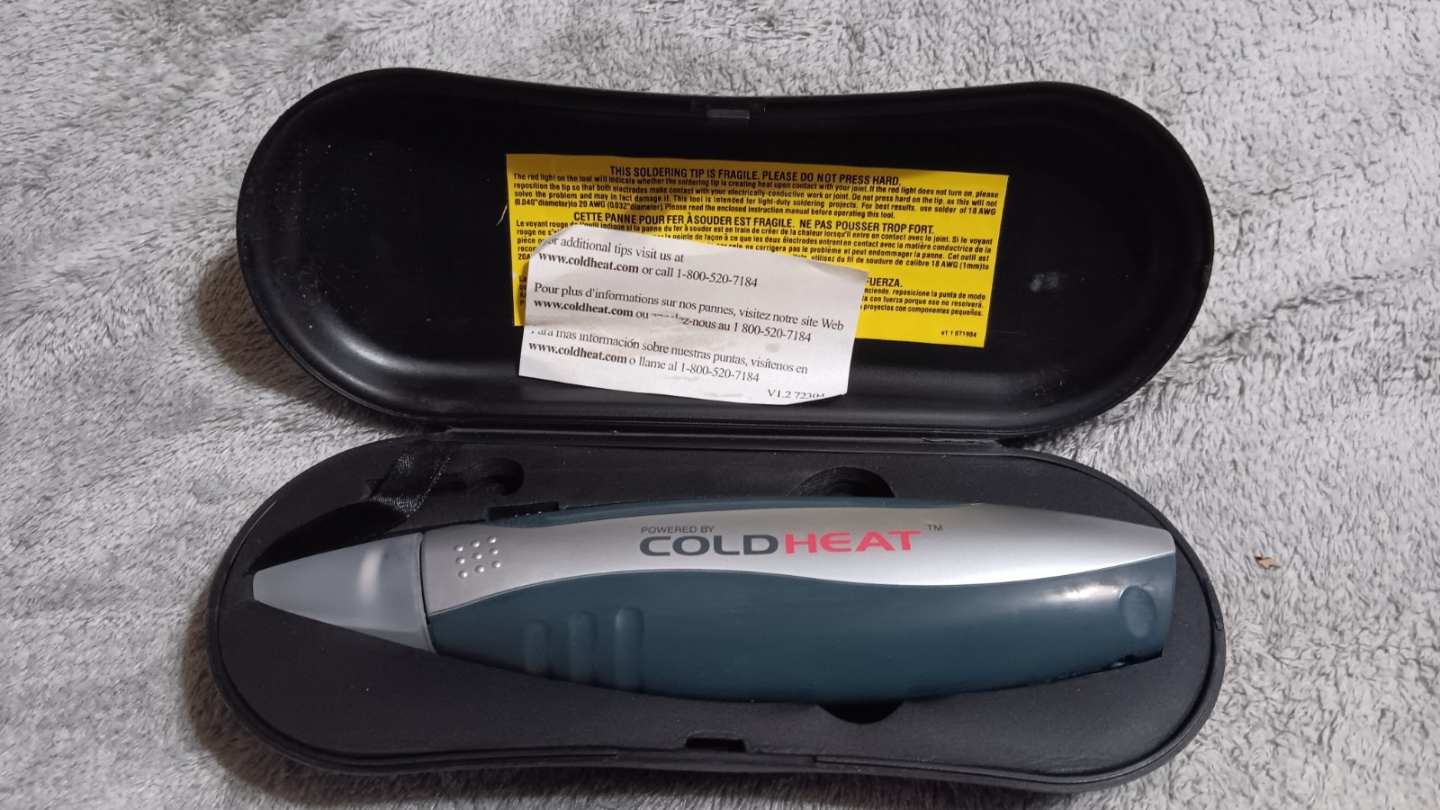 Cold Heat Cordless Soldering Tool in Case With Instructions–L-79