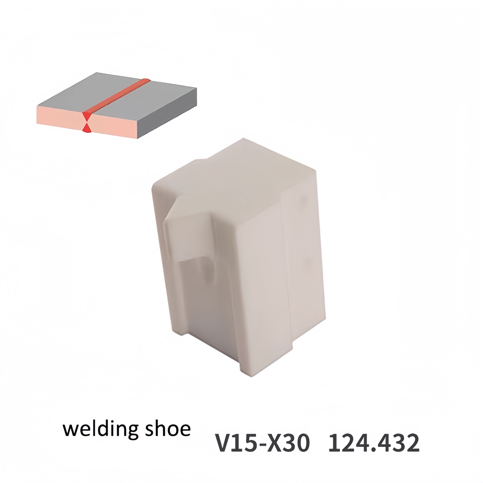 WELDY Welding Shoe for Booster EX2 / EX3 Extrusion Welding Machine Welder