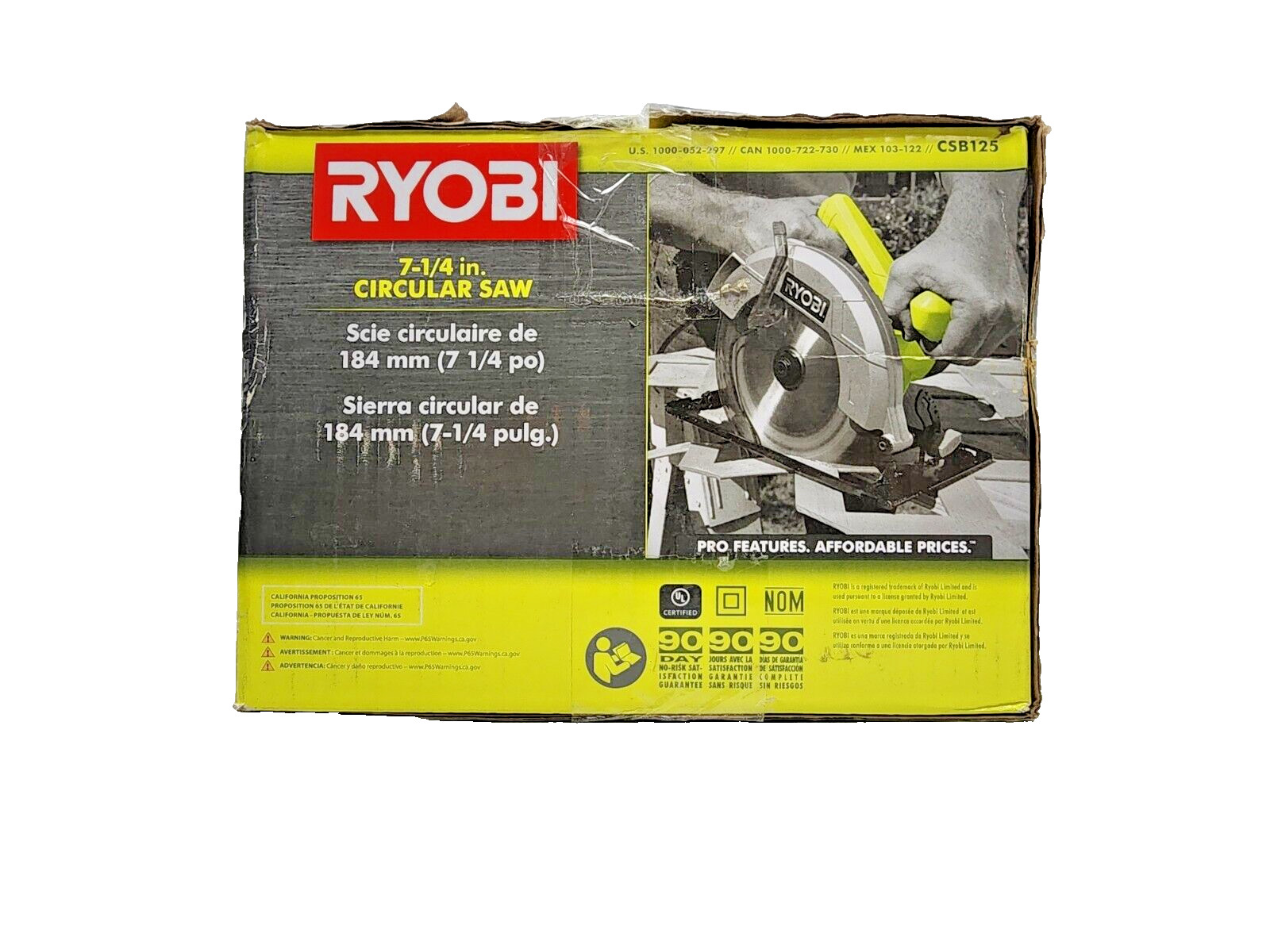 RYOBI CSB125 13 Amp Corded 7-1/4 in. Circular Saw