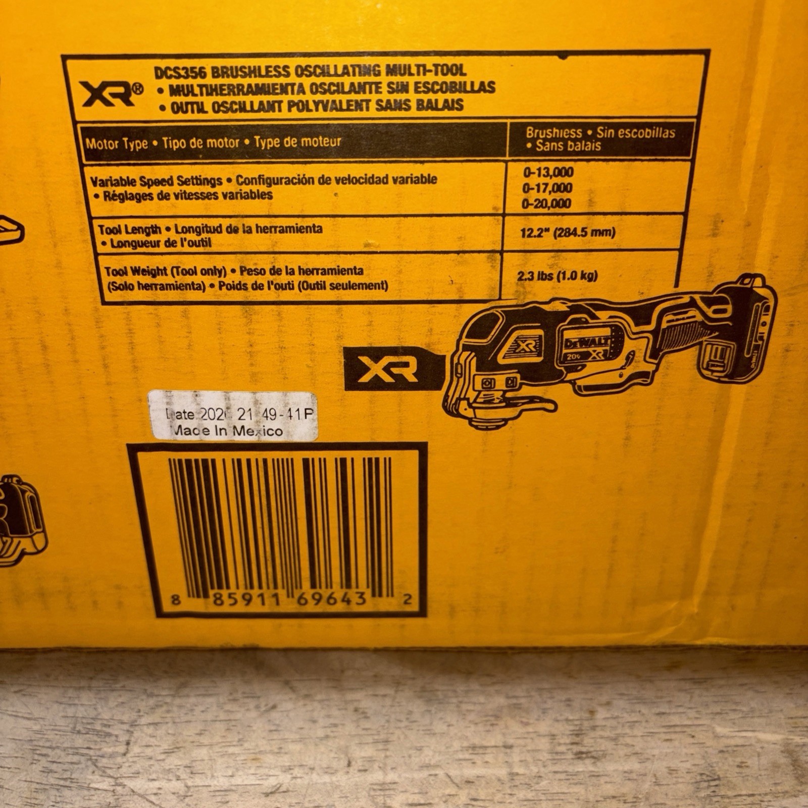 20V MAX Cordless 6 Tool Combo Kit 1 20V 4.0Ah Battery, 1 20V 2.0Ah Battery, Char