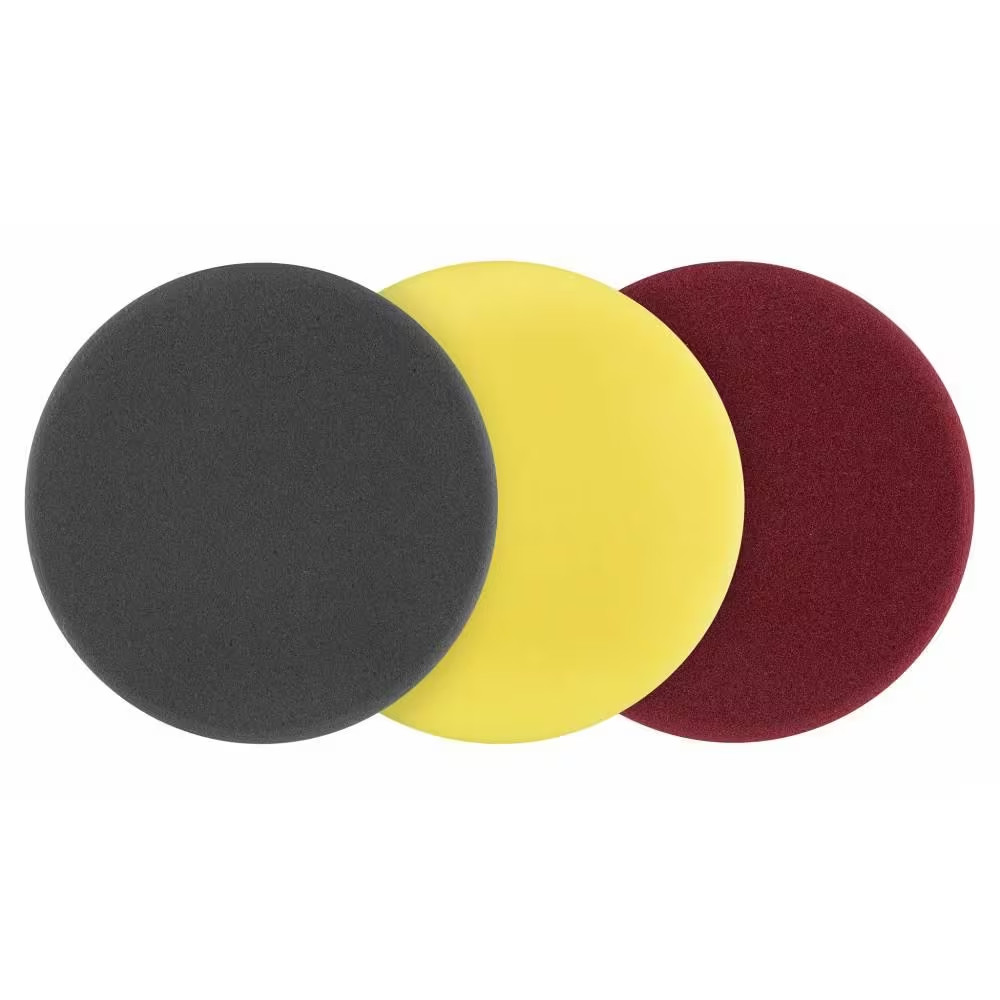 5 In. Foam Dual Action Polisher Variety Pad Set (3-Piece)